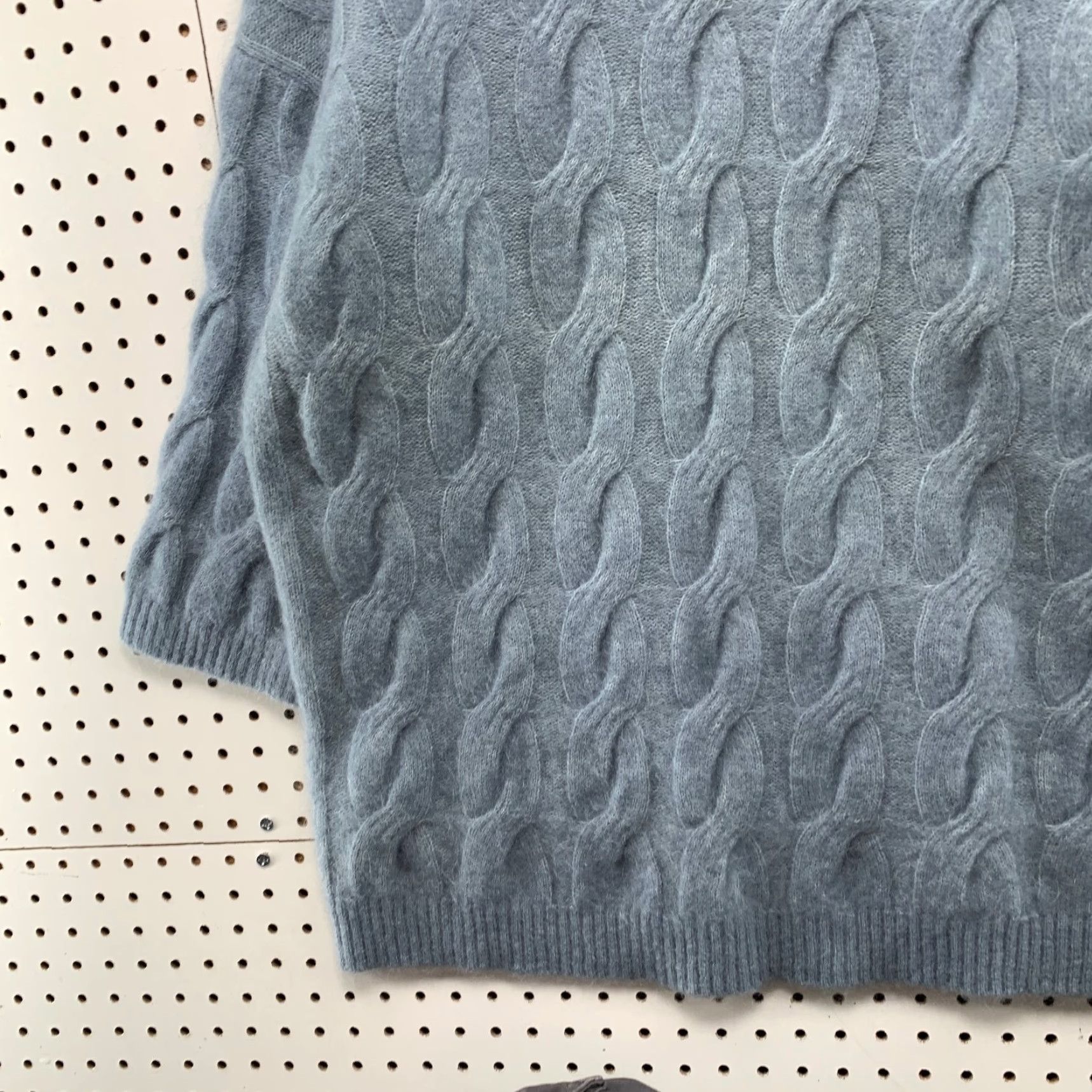 H&M H&M Wool Mohair Sweater Womens Small Blue Cable Knit Oversized Soft Cozy Size S / US 4 / IT 40 - 5 Thumbnail
