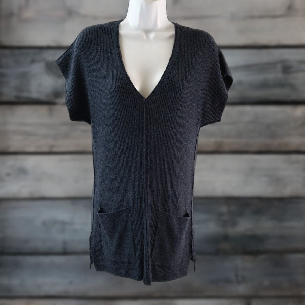 Tommy Bahama VINTAGE Tommy Bahama Womens Cascade Ribbed Tunic Sweater 2XS Blue Wool Blend Pockets Shirt Womens 2XS Blue Tunic Size XXS / US 00 / IT 34 - 1 Thumbnail