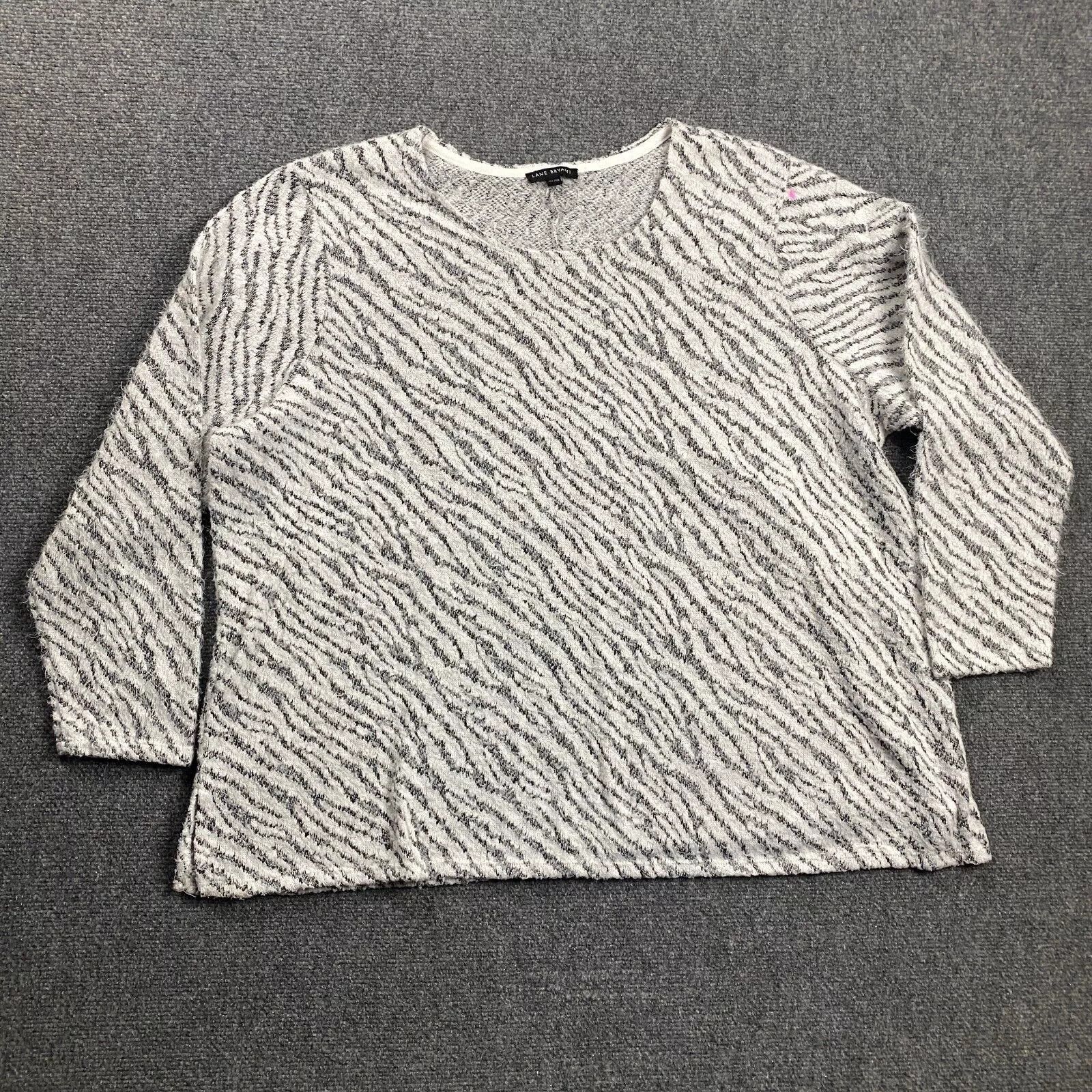 Other Lane Bryant Sweater Women's 26/28 Zebra Stripes Tunic Plus Size 4XL / US 24-26 - 1 Thumbnail