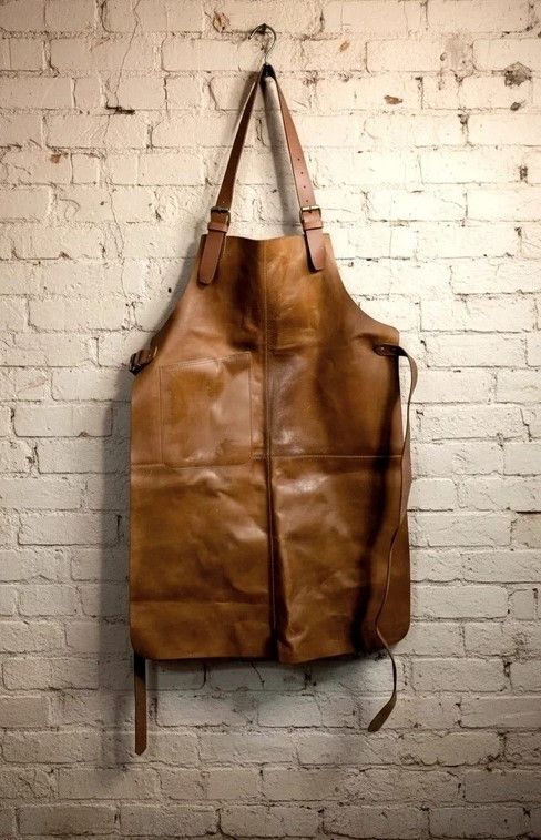 Other Brown Leather Apron Vintage Barber Grill Premium Size ONE SIZE - 1 Thumbnail