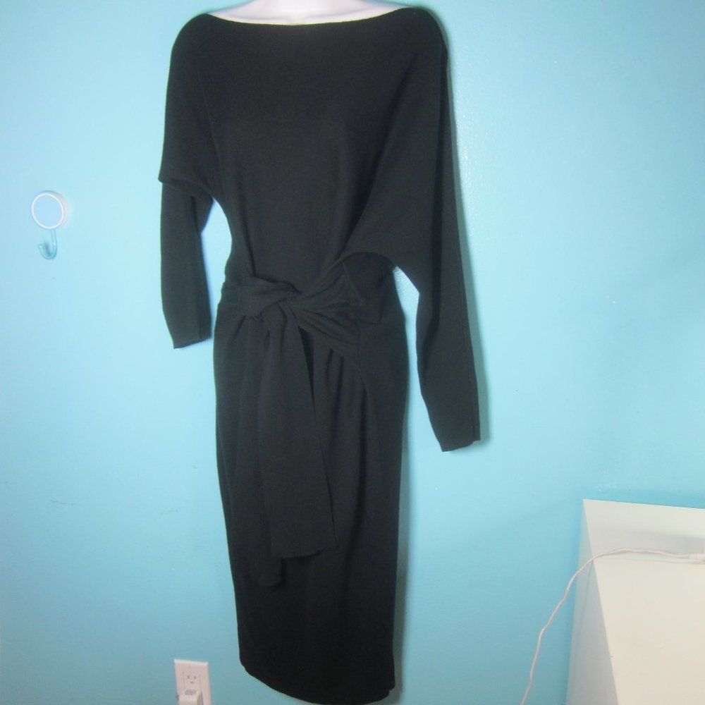 Other Runaway The Label Black "Moxie" Knit Long Sleeve Midi Sheath Size S / US 4 / IT 40 - 12 Thumbnail