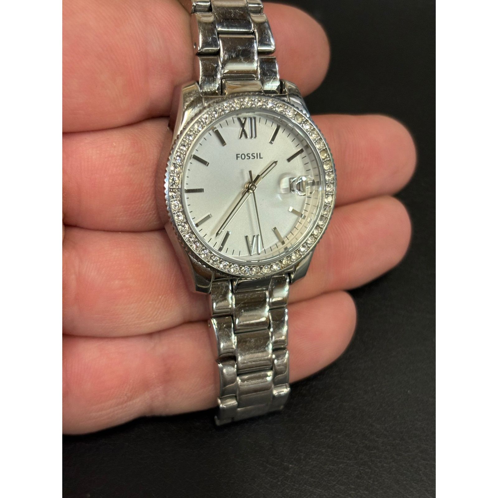 Fossil Fossil Scarlette ES4317 Silver Tone Women’s Watch! Size ONE SIZE - 6 Thumbnail