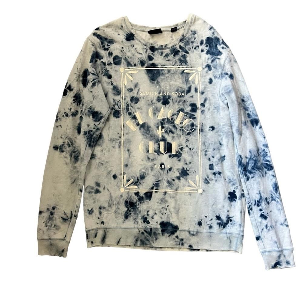 HOT Crewneck Sweatshirt Scotch And Soda Tie Dye Sweatshirt