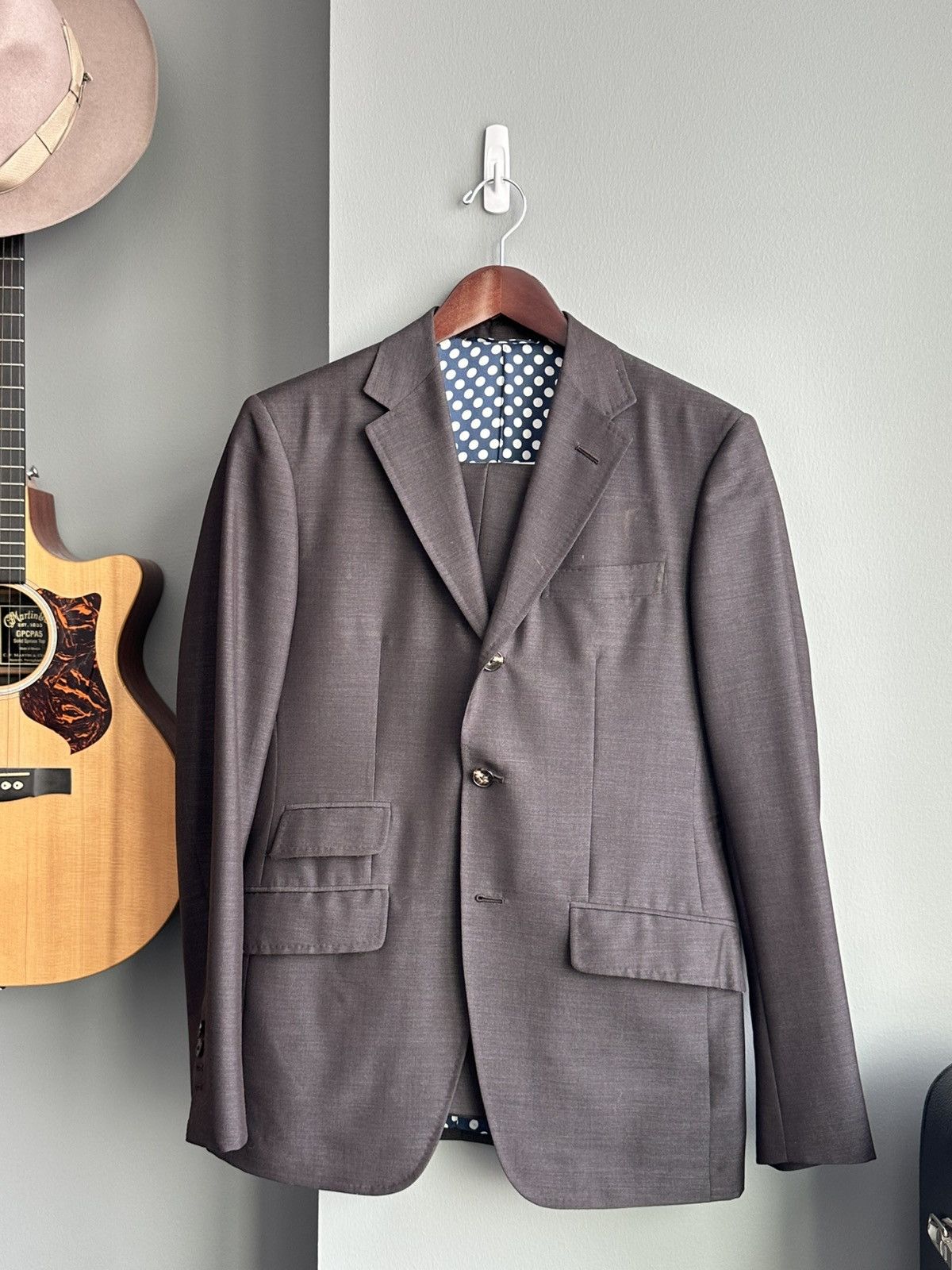 Duchamp London REEVES London (NYC) Bespoke Sample Suit Size 36R - 1 Thumbnail