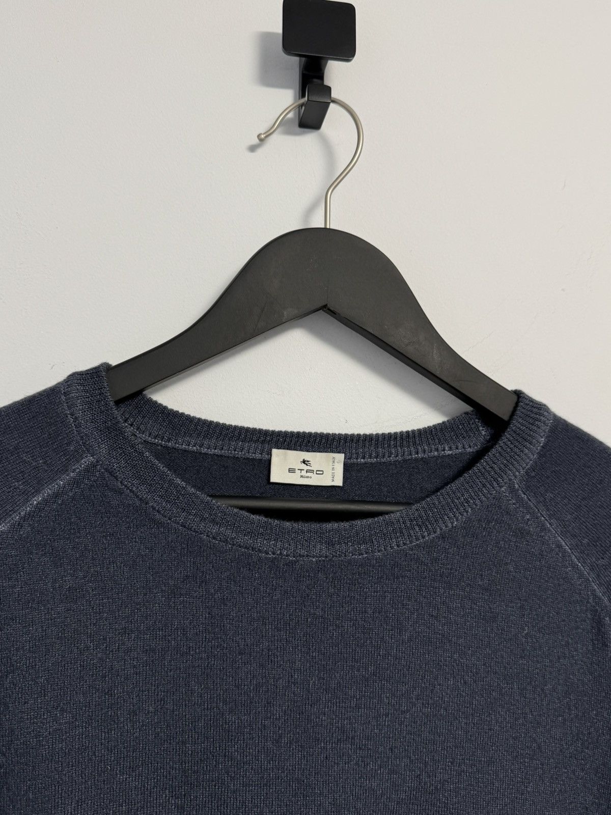 Etro Etro Sweatshirt Sweater Luxury Wool Blue Size US XL / EU 56 / 4 - 3 Thumbnail