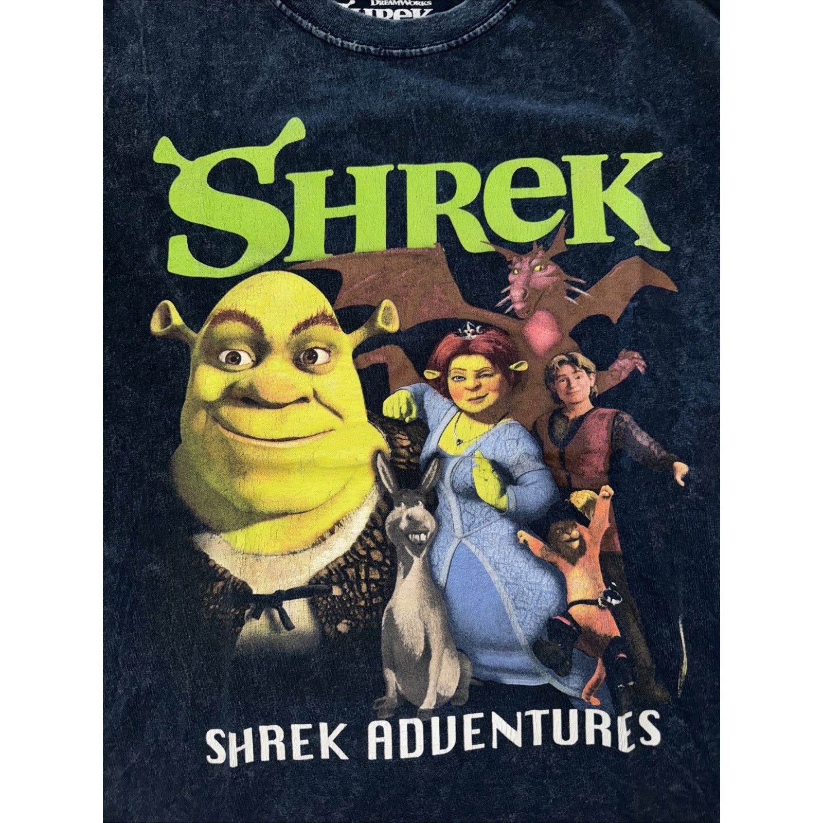 Vintage Shrek Movie T-Shirt Blue Medium 18x24 Size US M / EU 48-50 / 2 - 2 Thumbnail