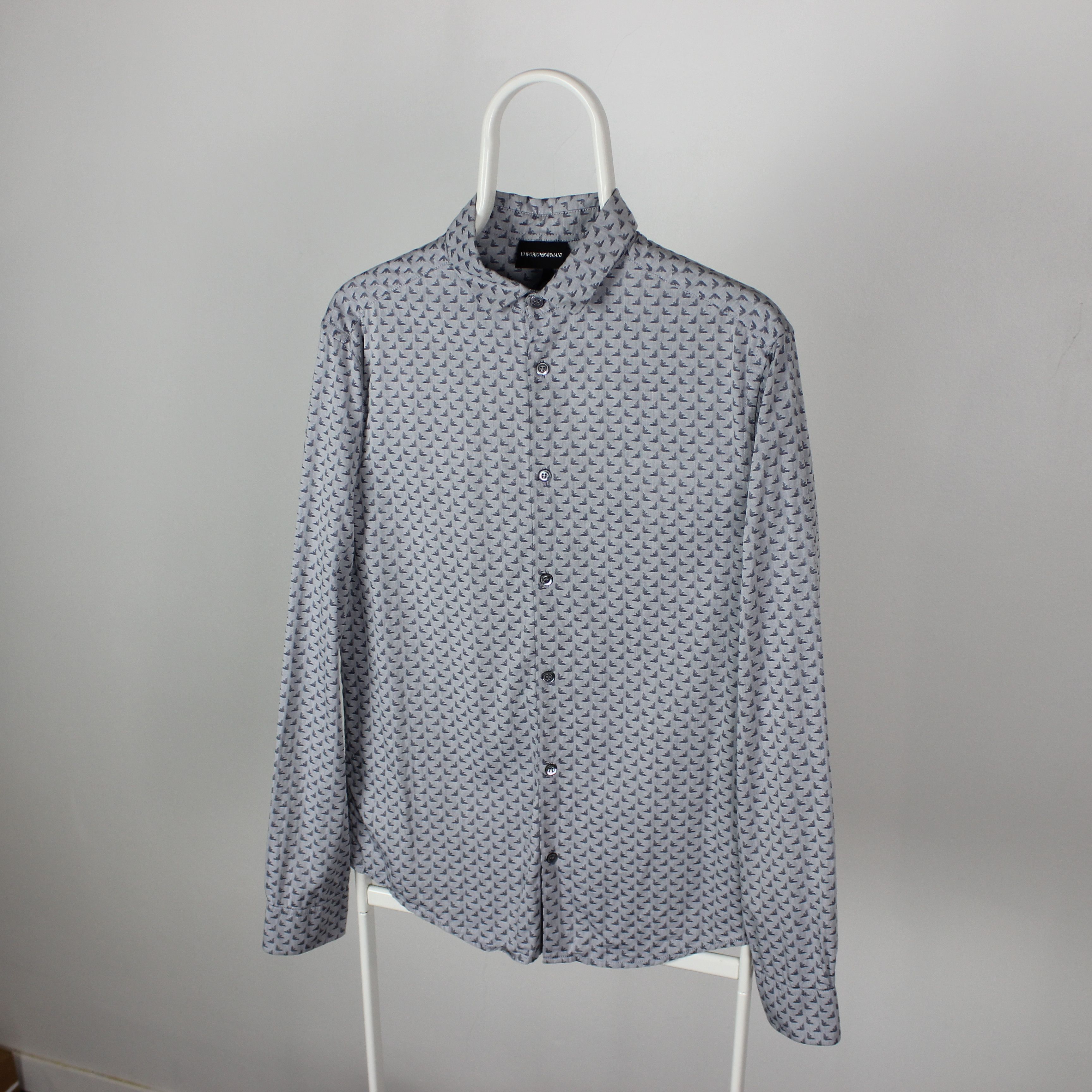 Emporio Armani EA Emporio Armani men shirt buttons ups S gray Size US S / EU 44-46 / 1 - 1 Thumbnail