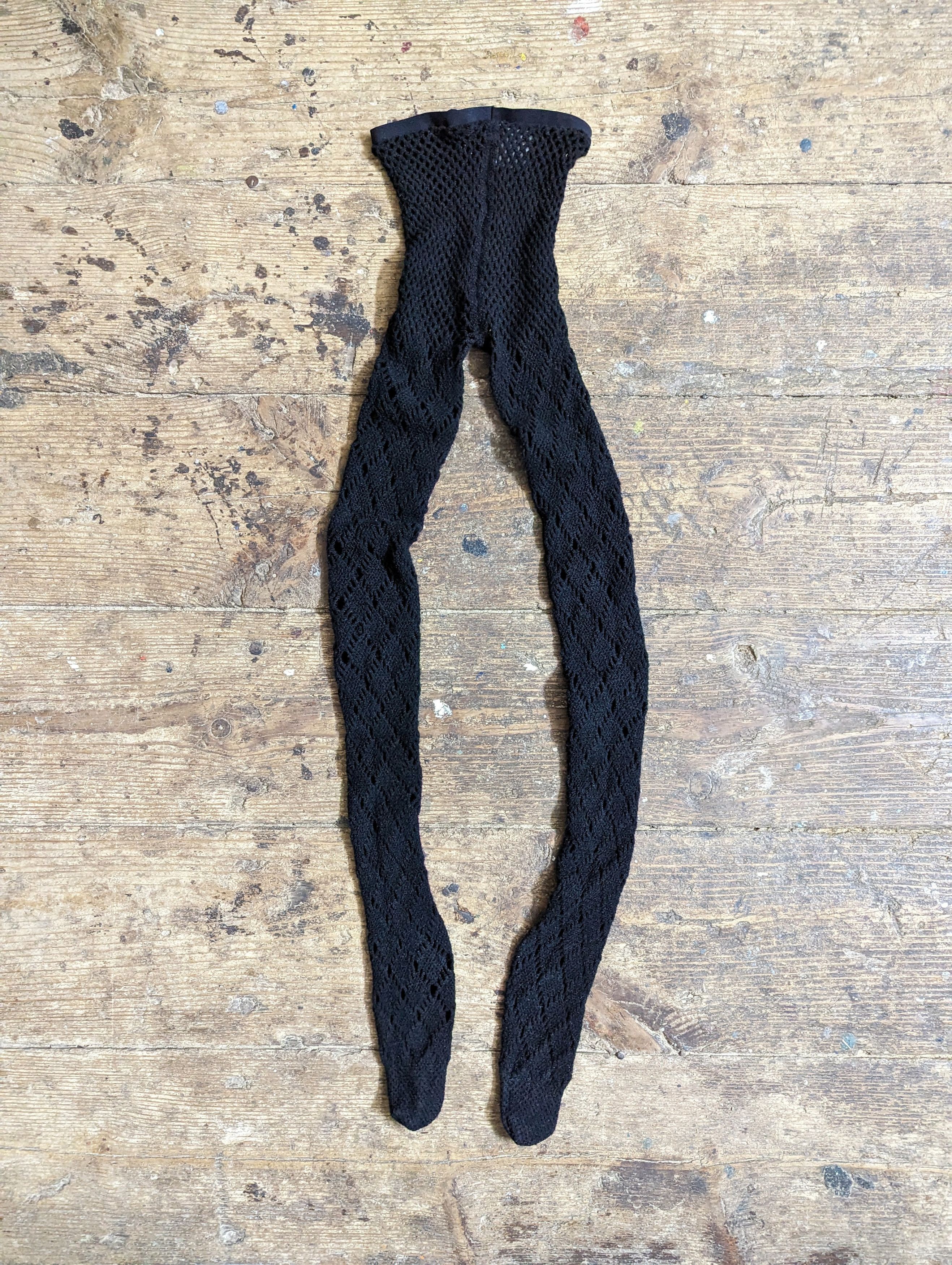 Yohji Yamamoto Rare! 00s Y's Yohji Yamamoto Cobweb Mesh Leggings Tights Size 27" / US 4 / IT 40 - 9 Thumbnail