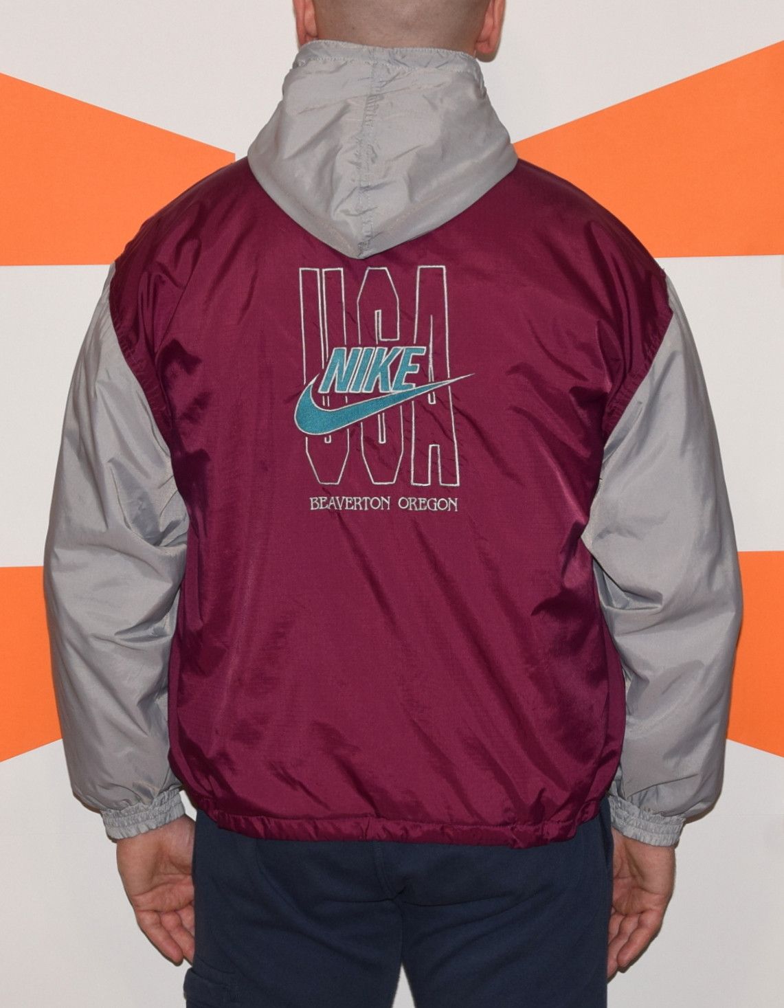 Nike RARE VINTAGE NIKE USA BEAVERTON OREGON OVERHEAD JACKET S Size US S / EU 44-46 / 1 - 19 Thumbnail