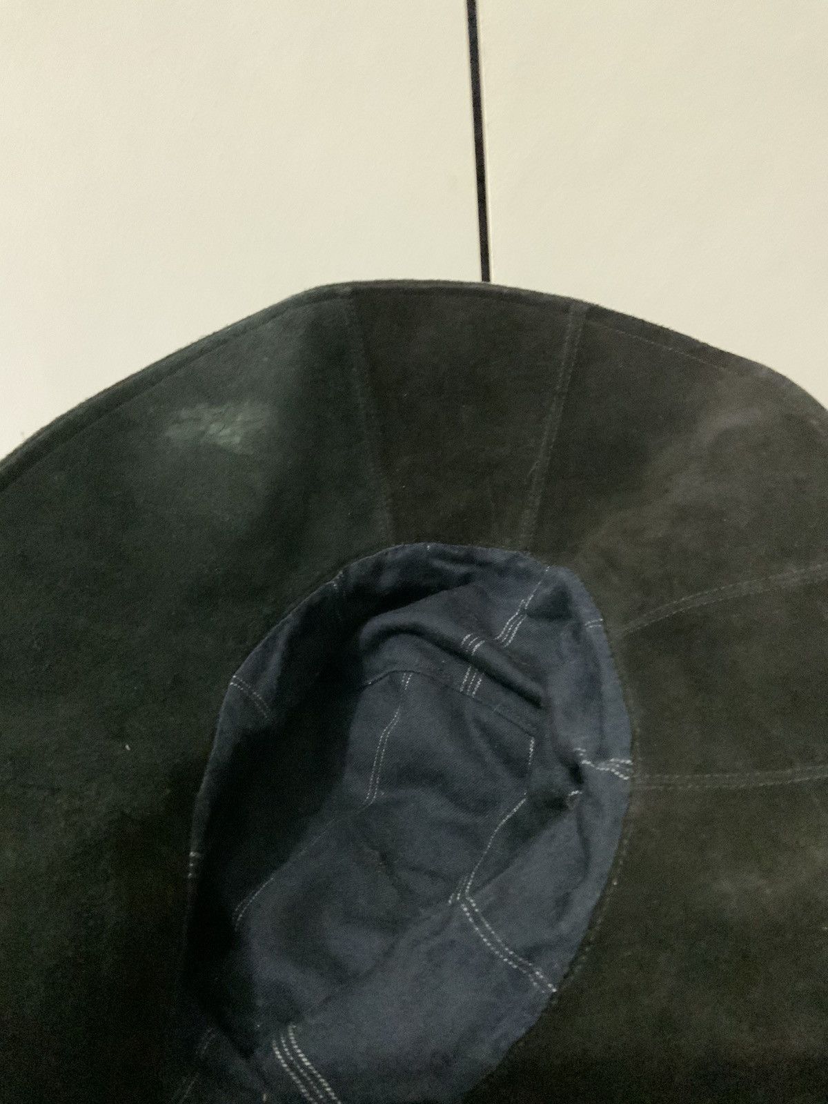 Genuine Leather Suade Leather Bucket Hat Size ONE SIZE - 6 Thumbnail