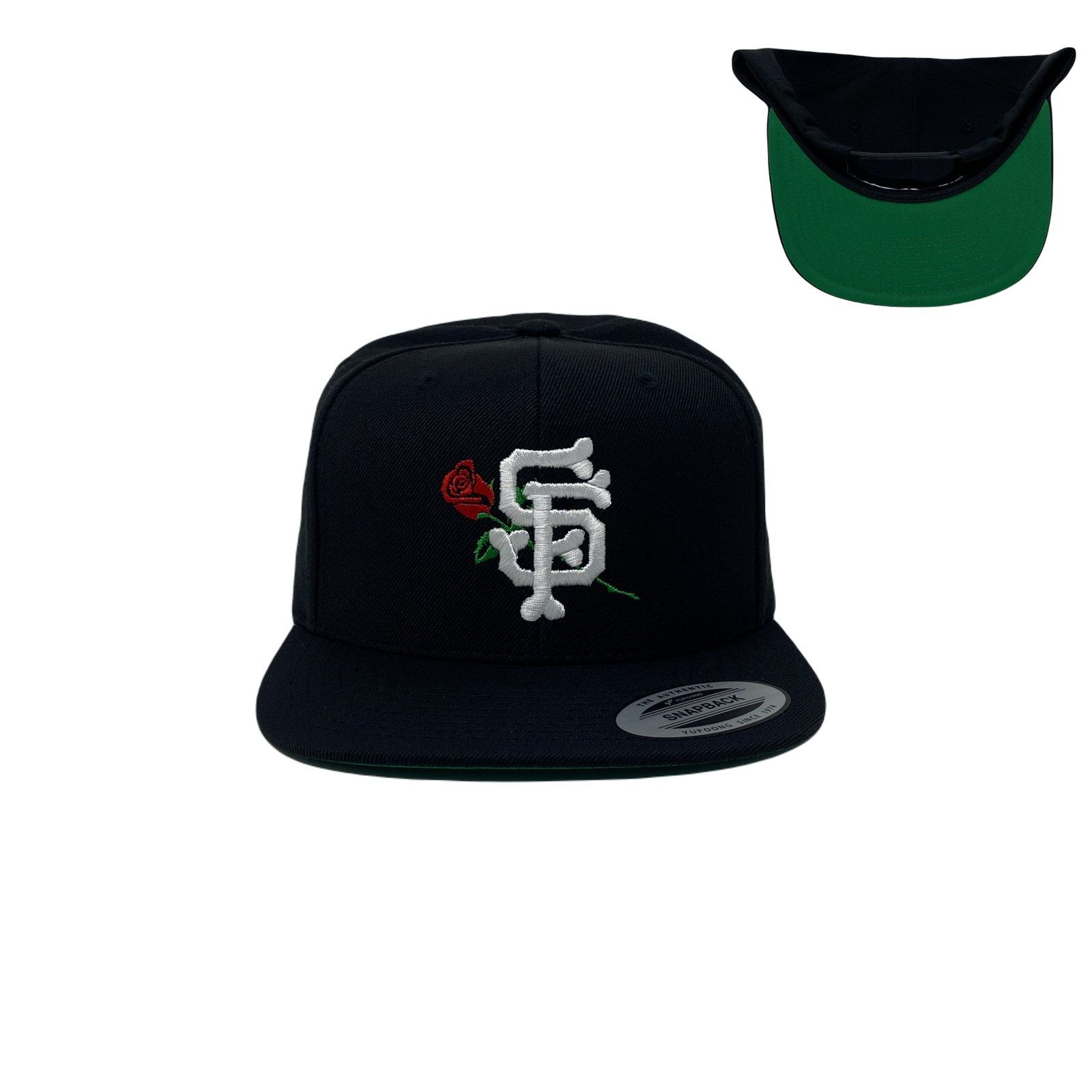 Other San Francisco SF Bone Rose Golden State Red Snapback Hat Size ONE SIZE - 1 Thumbnail