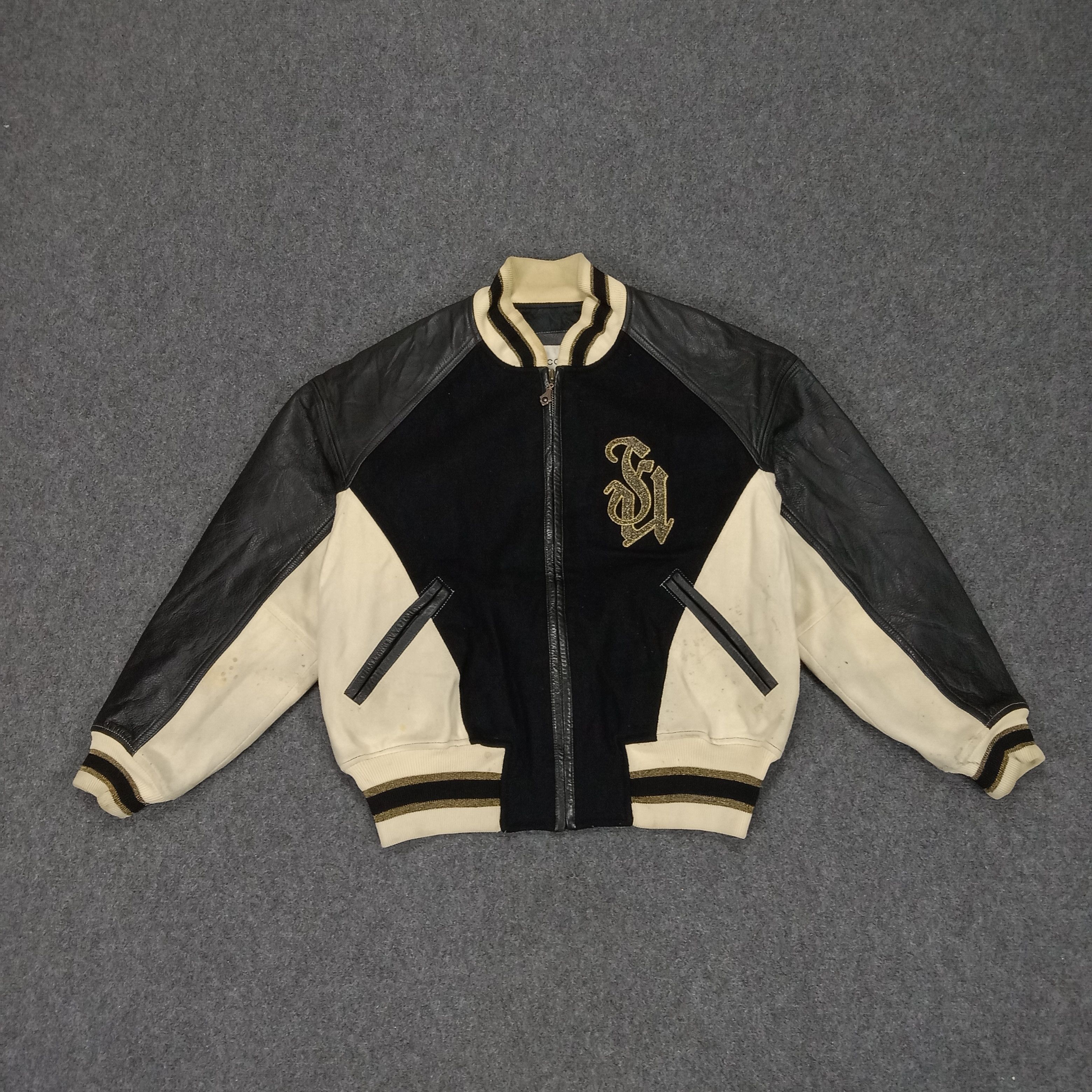 80s 一点物　FICCE UOMO シャギーコート　ファー　y2k 00s 90S ficce フィッチェ ドン小西 ウールジャケット メンズM 黒 古着
