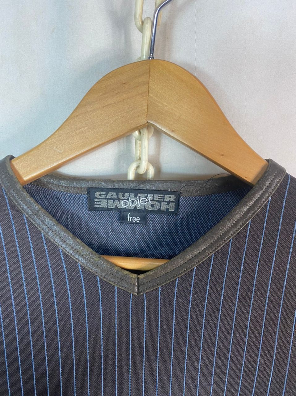 Gaultier Homme Objet Unisex 🔥Gaultier homme objet stripe long sleeve tshirt Size US M / EU 48-50 / 2 - 4 Thumbnail
