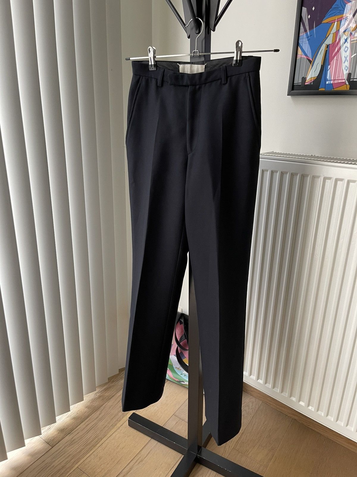 Maison Margiela Maison Martin Margiela 90s Navy Mixed Wool Trousers Size US 28 / EU 44 - 4 Thumbnail