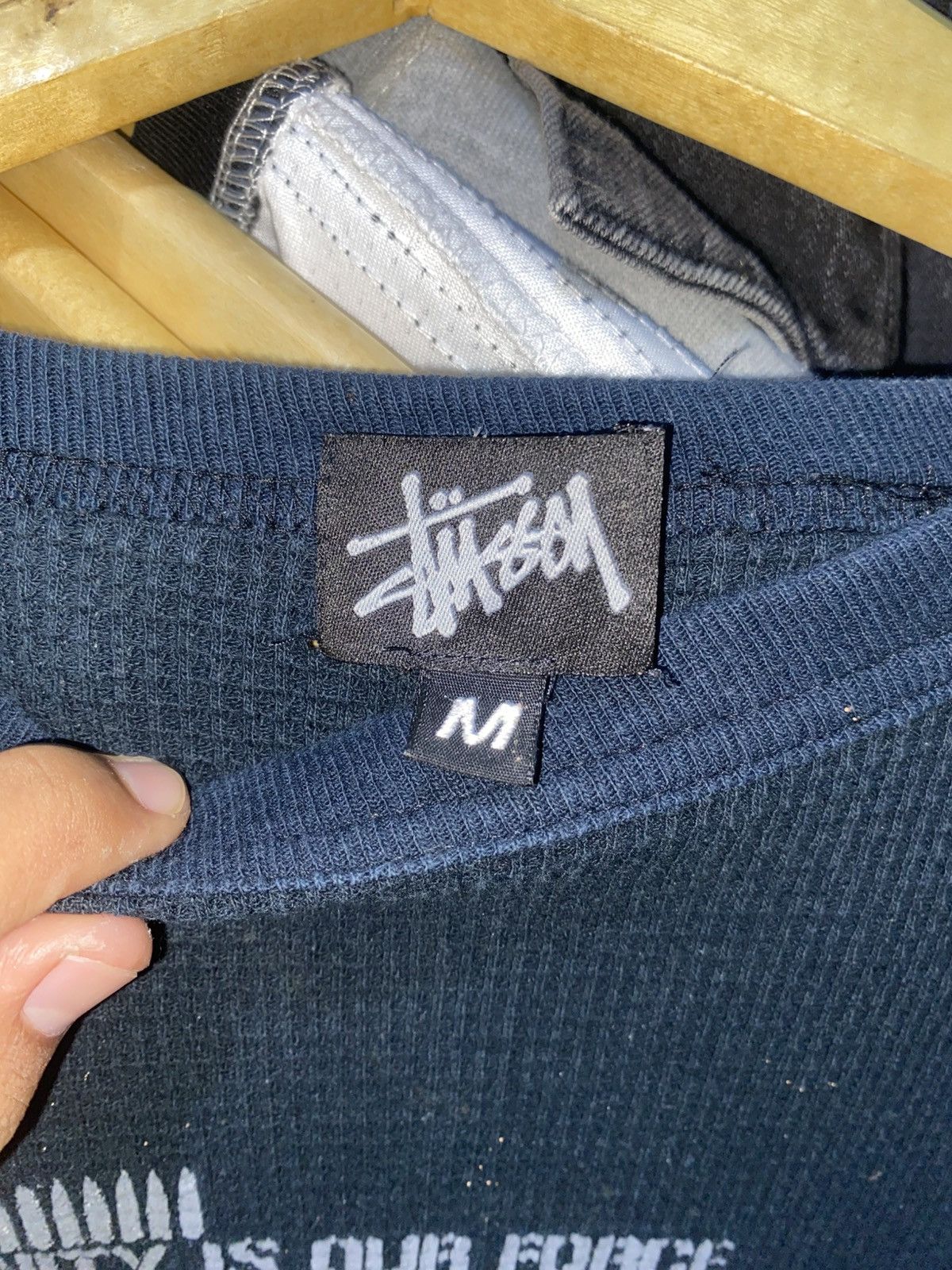 Stussy stussy unity is our force waffle 90’s Size US L / EU 52-54 / 3 - 5 Thumbnail