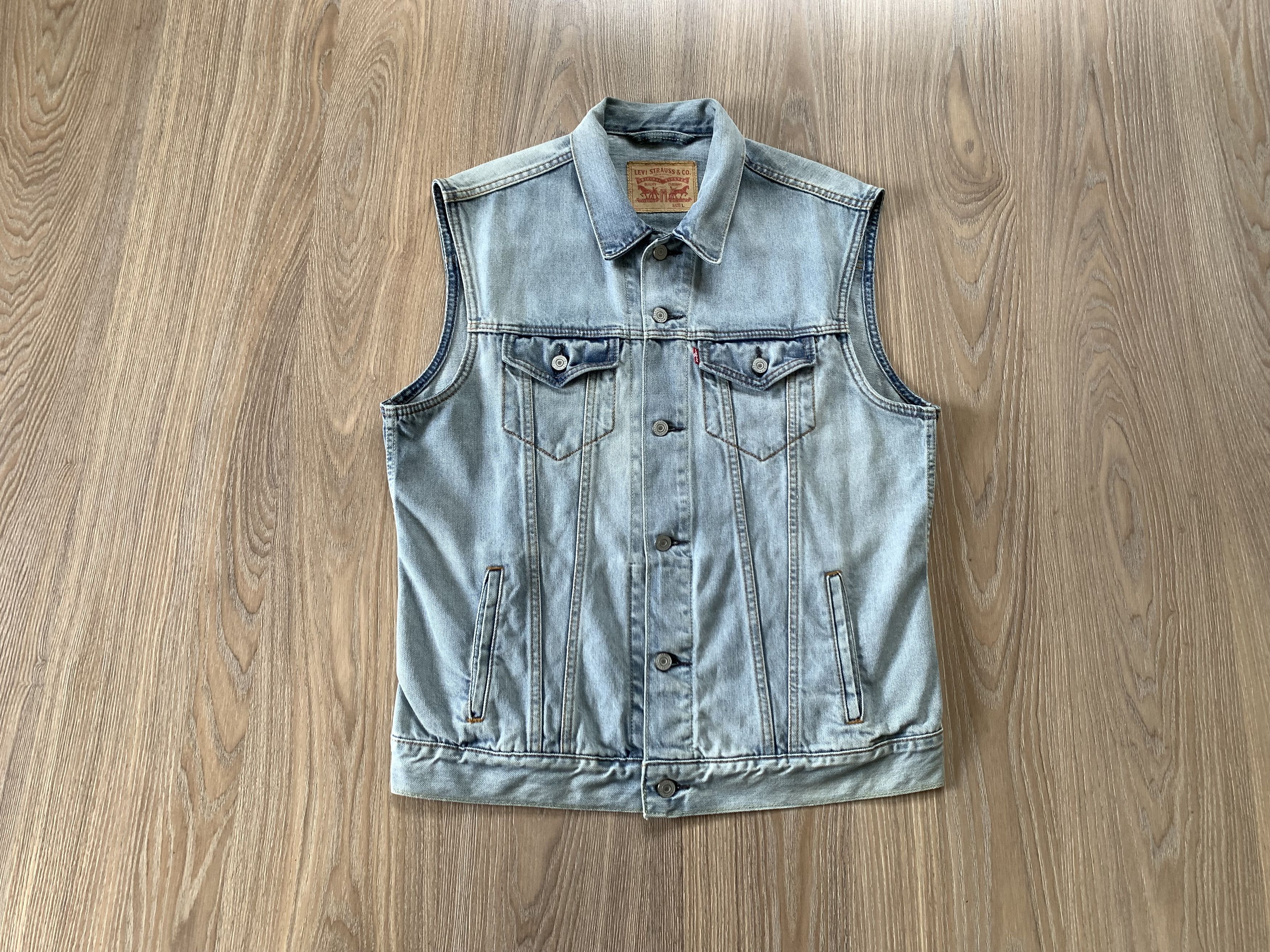 Levi's Levi's Relaxed Denim Trucker Vest Kentucky Blue Size US L / EU 52-54 / 3 - 10 Thumbnail