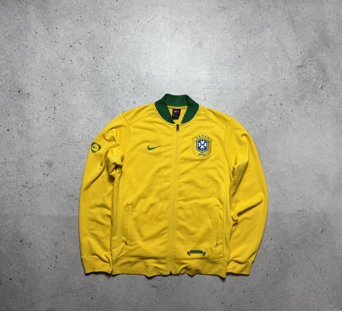 Nike Nike Brasil Vintage 90’s Football Track Jacket Soccer Size US L / EU 52-54 / 3 - 1 Thumbnail