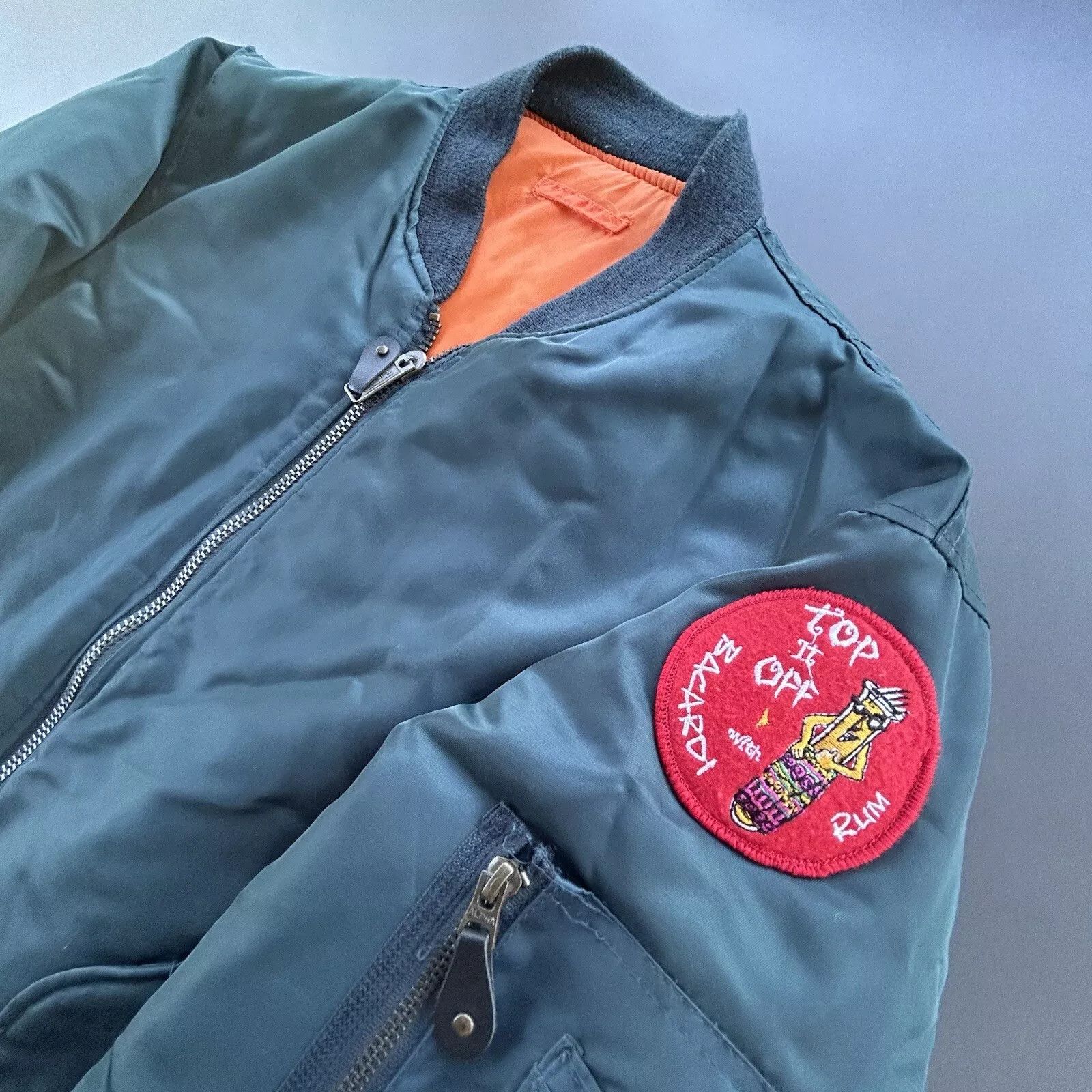 Bacardi Vintage Bacardi Rum Bomber Jacket Mens Large Size US L / EU 52-54 / 3 - 7 Thumbnail