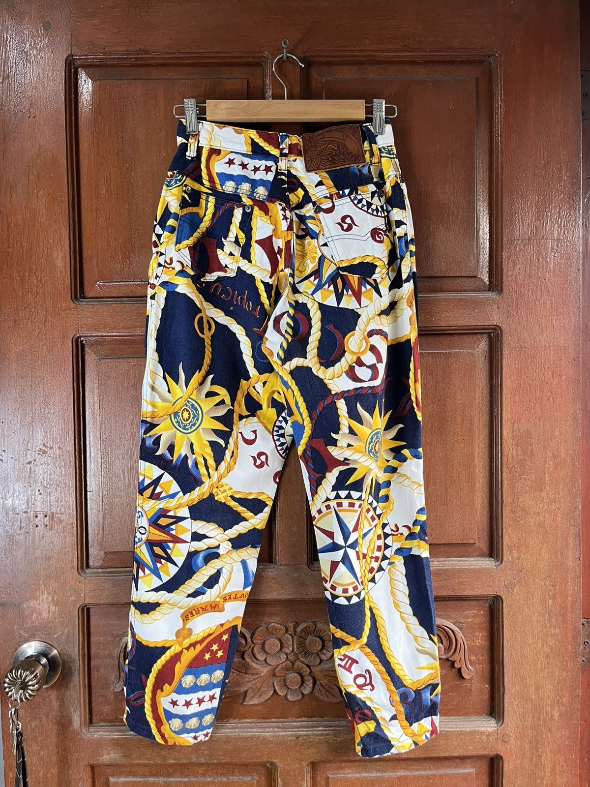 Vintage ITALIAN DESIGNER - BEPPE SPADACINI - TROPICAL PANTS Size US 26 / EU 42 - 5 Thumbnail