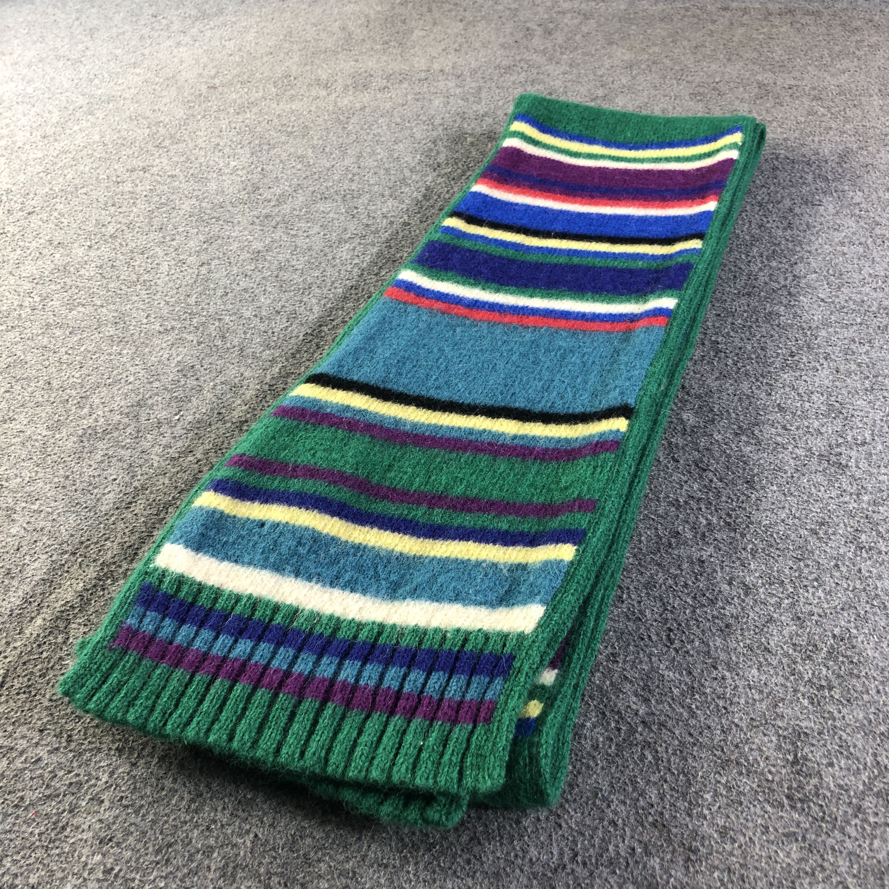 Polo Ralph Lauren Polo Ralph Lauren Striped Wool Scarf Muffler V2780 Size ONE SIZE - 3 Thumbnail