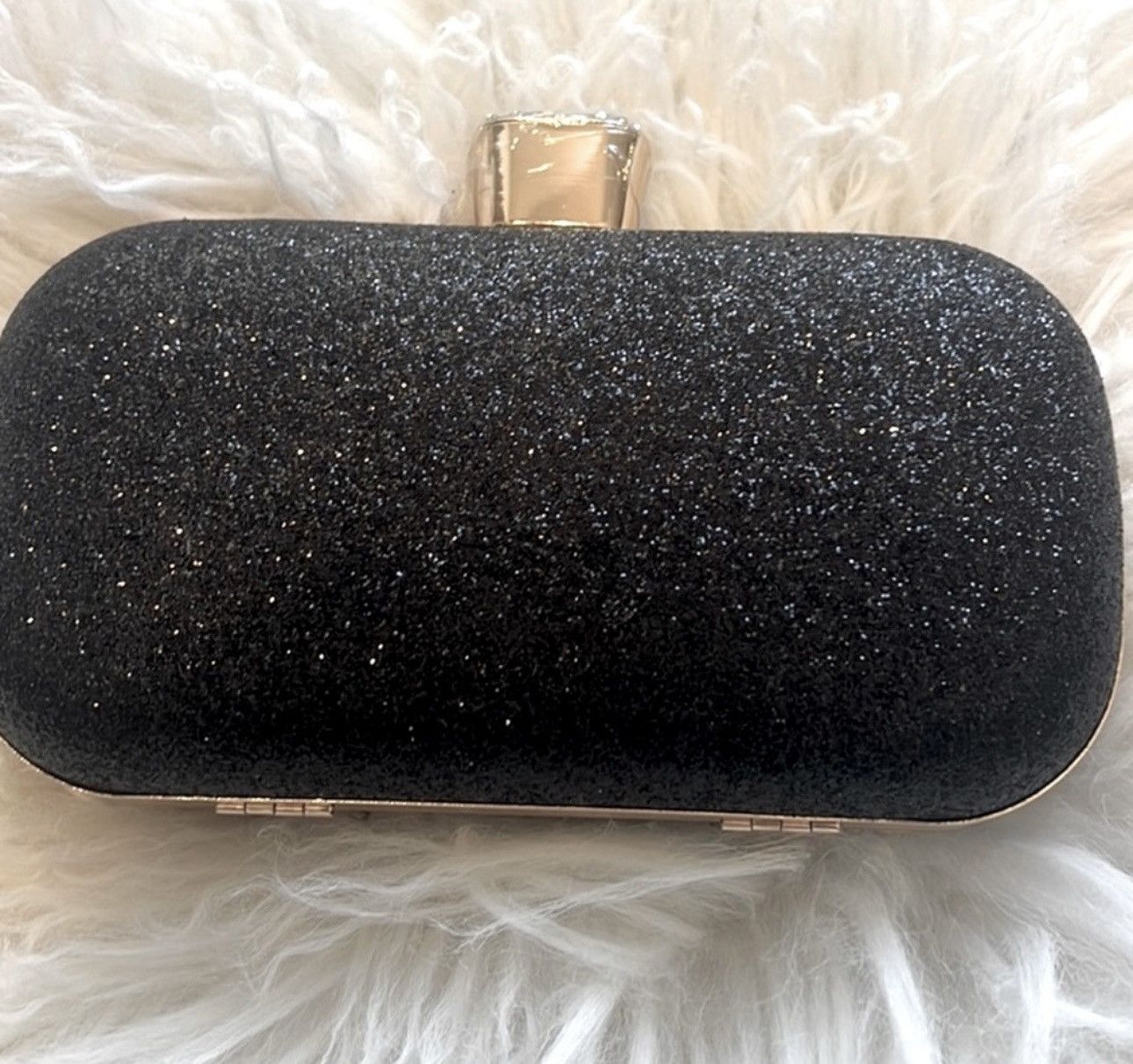 Other Black & Gold Crystal Diamond Evening Bag Size ONE SIZE - 11 Thumbnail