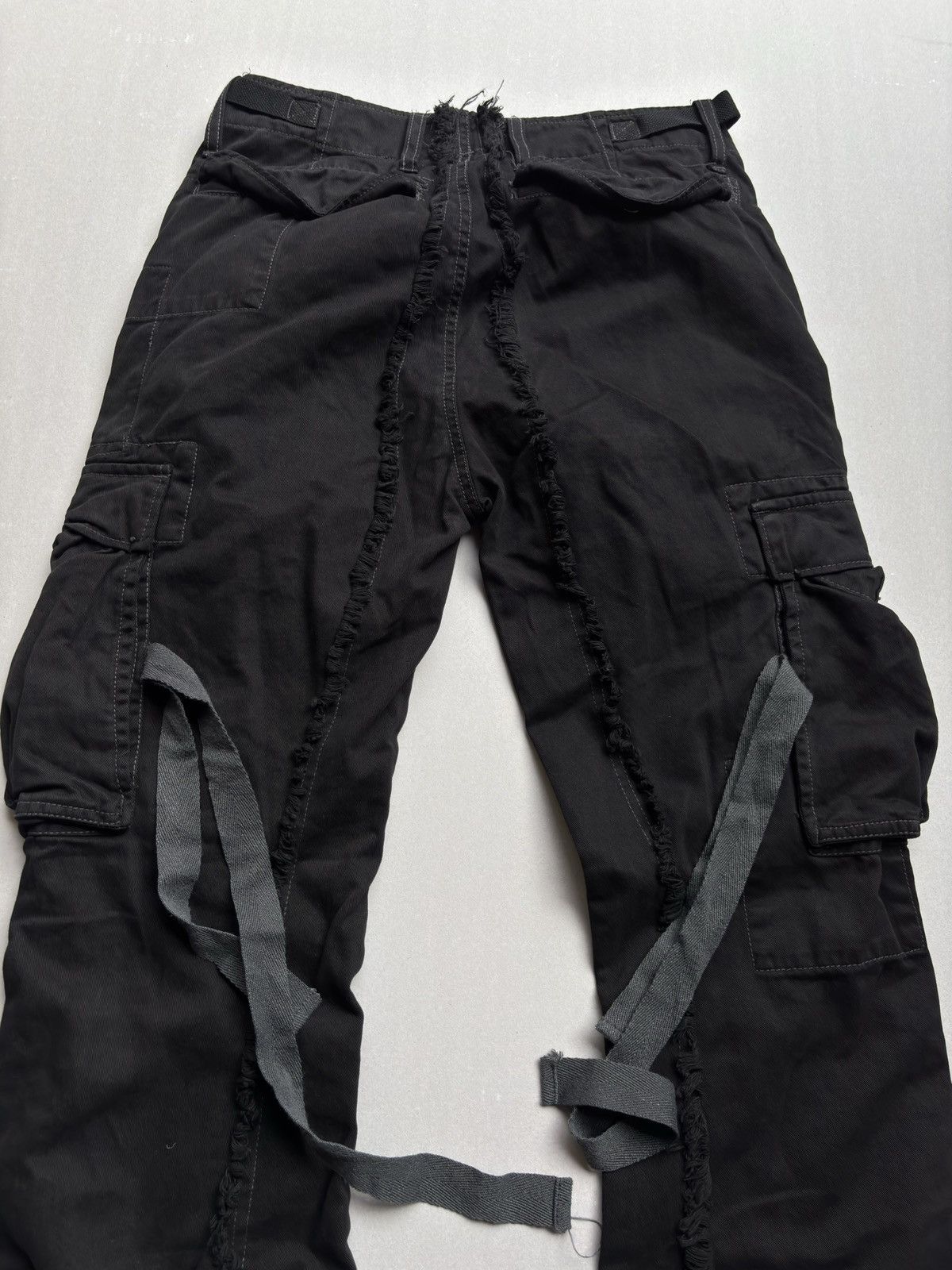 Japanese Brand VERTGARMENTS frayef bondage cargo pants Size US 28 / EU 44 - 6 Thumbnail