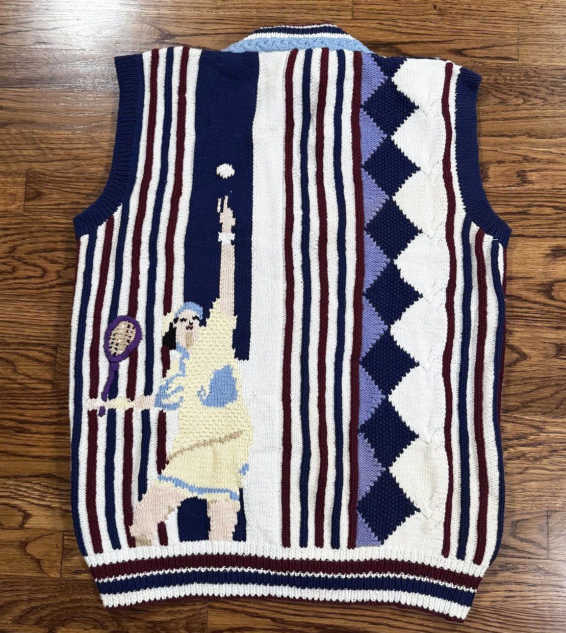 Vintage Vintage Bereks Tennis Knit Knit Vest (Size S) NWT Size US XS / EU 42 / 0 - 2 Thumbnail