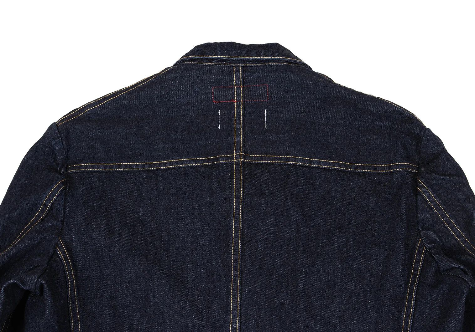 Junya Watanabe Indigo Denim Jacket with Leather Patch Pocket, Size M Size US M / EU 48-50 / 2 - 15 Thumbnail
