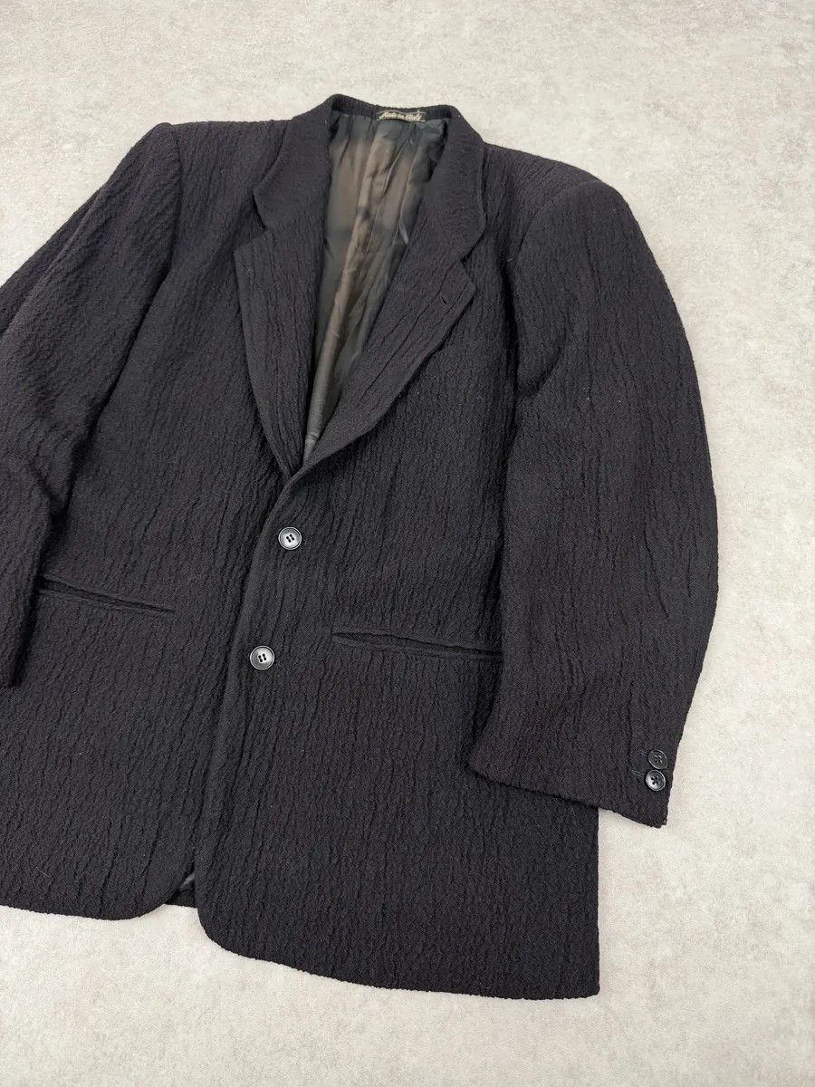 Emporio Armani 1990s Emporio Armani Black Pleats Blazer Jacket Size US S / EU 44-46 / 1 - 8 Thumbnail