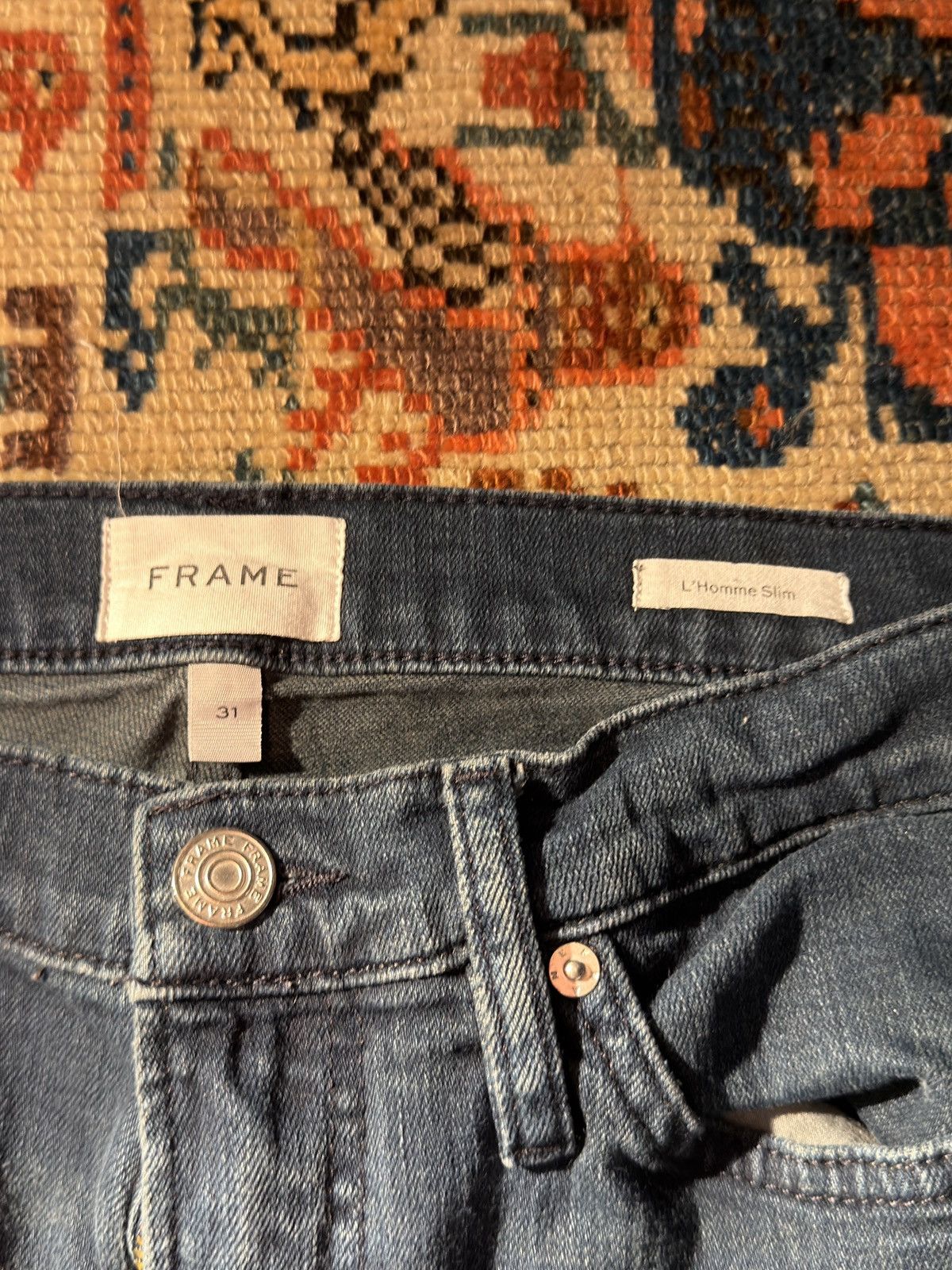 Frame Frame L’Homme slim blue denim jeans size 31 Size US 31 - 3 Thumbnail