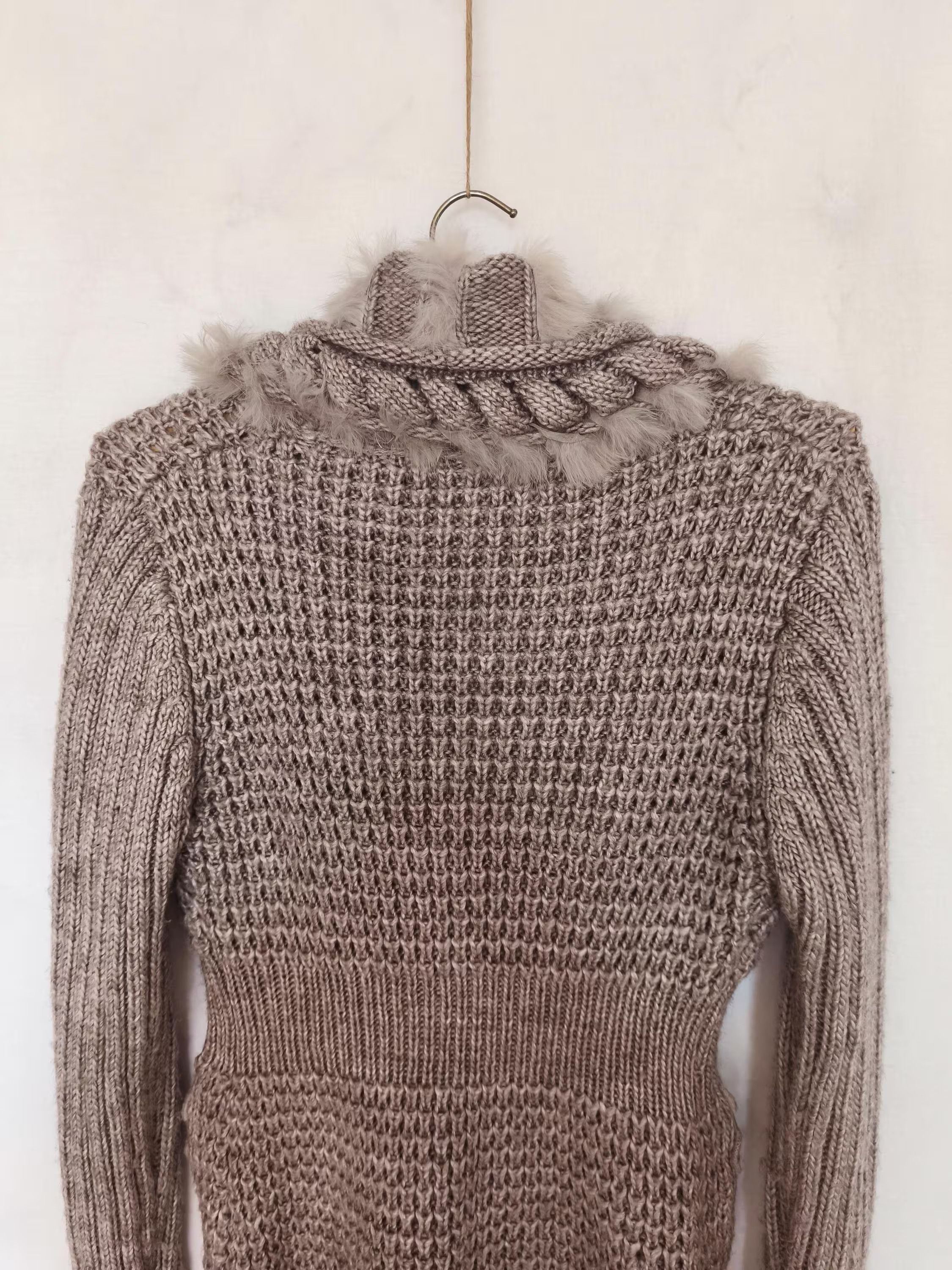Other Vintage Shawl Collar Long Sleeves Cardigan brown wool blend Size S / US 4 / IT 40 - 6 Thumbnail