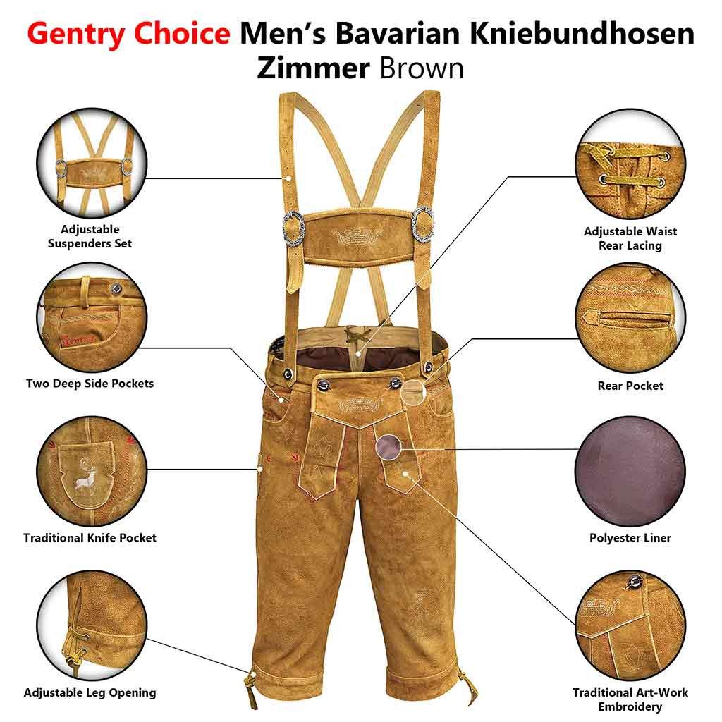 Other Men's Suede Kniebundhosen Zimmer Golden Brown Size US 32 / EU 48 - 7 Thumbnail