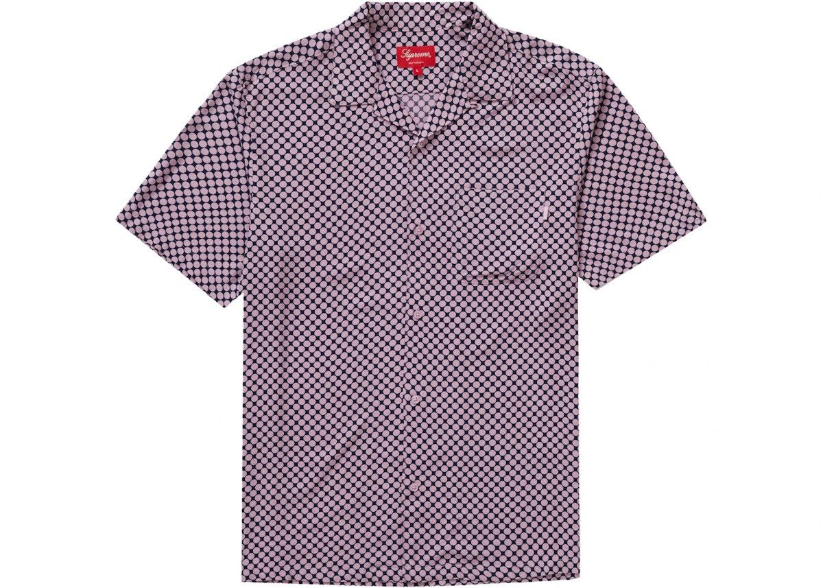 【美品】Supreme Compact Dot Rayon S/S Shirt Supreme Studded Collars Rayon S S Shirt (FW20) - $138