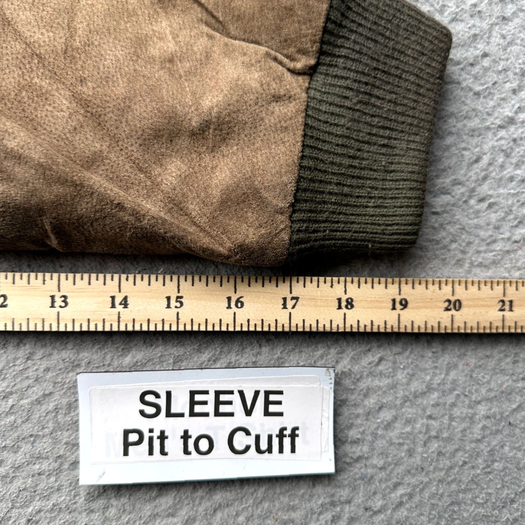 Vintage VINTAGE Arizona Jean Co. Genuine Leather Suede Bomber Jacket Mens Large Brown Size US 33 - 5 Thumbnail