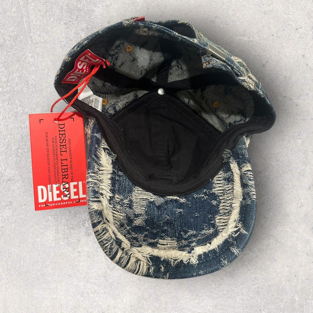 Diesel Diesel Library Distressed Cap Size ONE SIZE - 6 Thumbnail