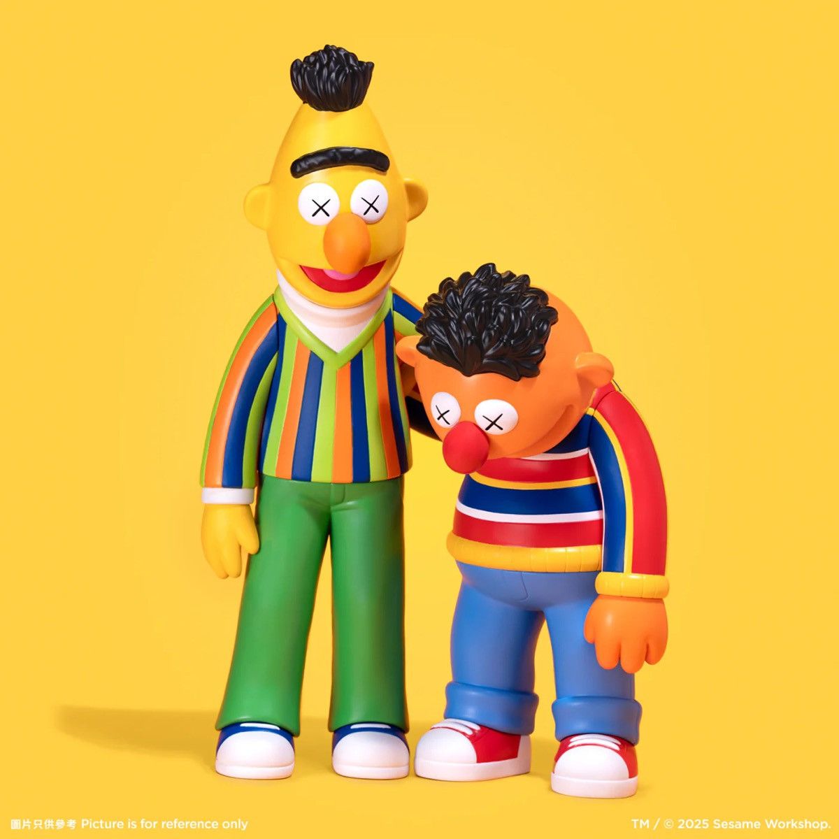 Kaws KAWS x Sesame Street Full Set Elmo Bert Ernie Oscar Big Bird Size ONE SIZE - 18 Thumbnail