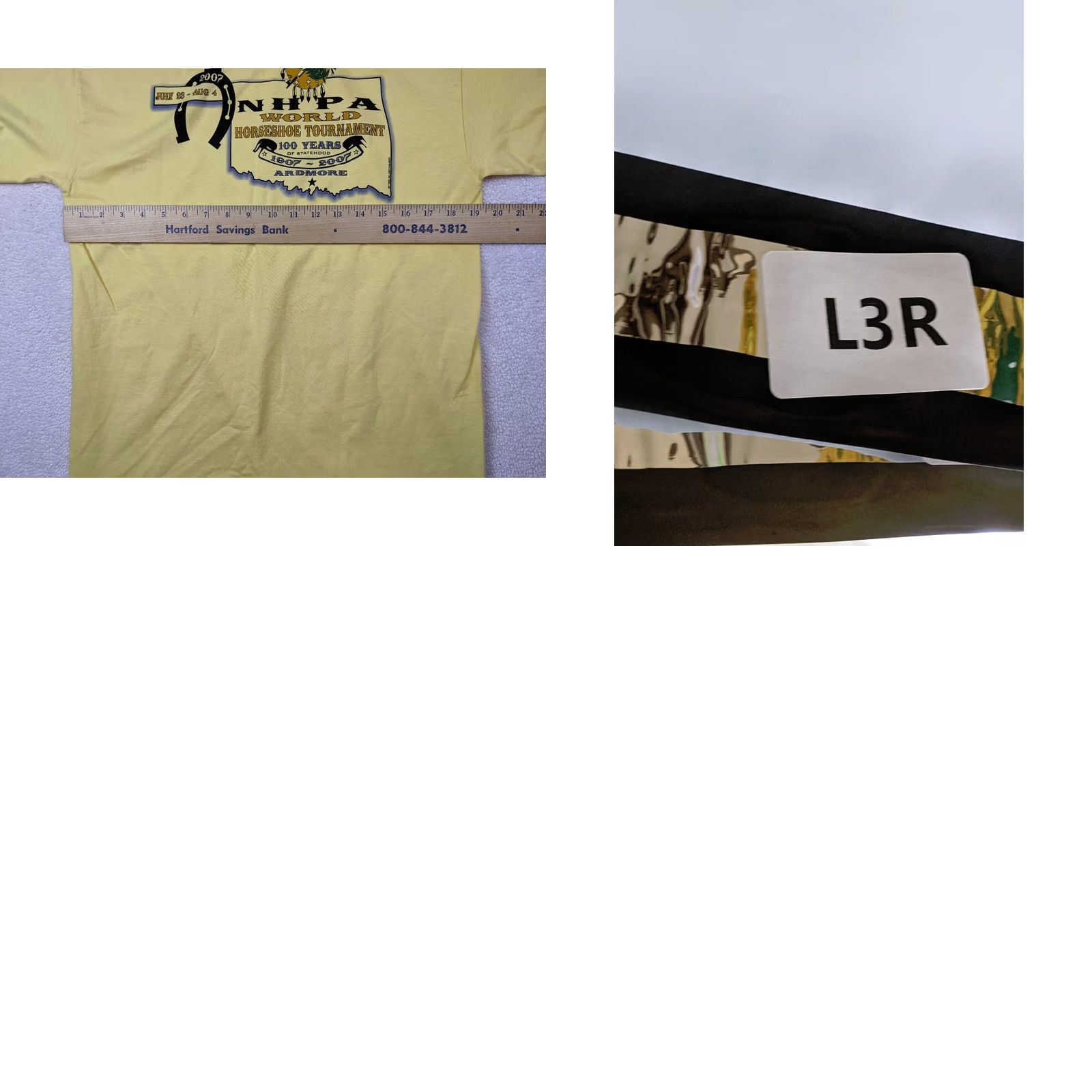 Ron Jon Surf Shop Ron Jon Oklahoma Ardmore Horseshoe Tournament Mens M Yellow T Shirt 2007 Size US M / EU 48-50 / 2 - 8 Thumbnail