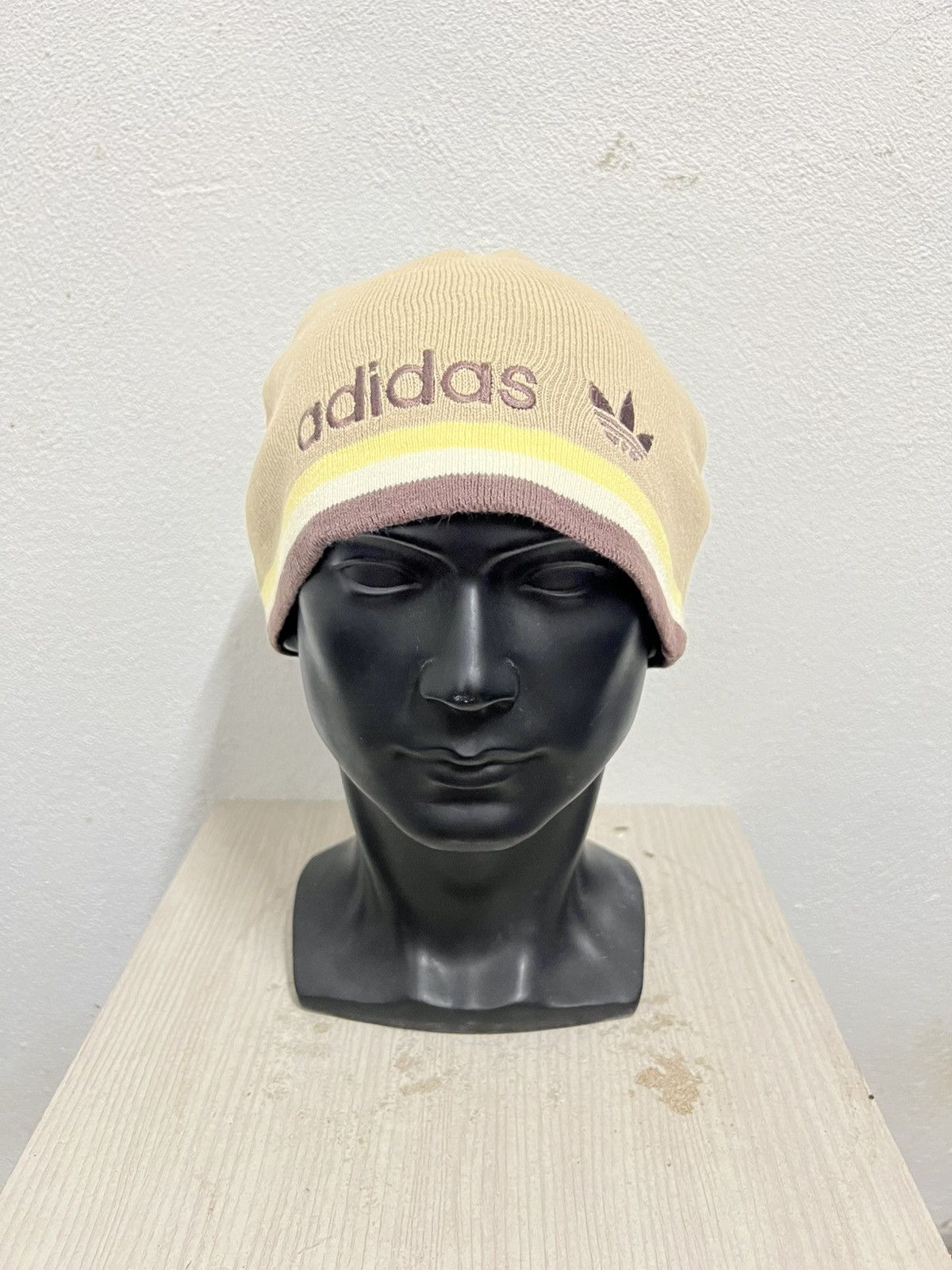 Adidas Vintage Adidas Big Logo Beanie Hat Size ONE SIZE - 2 Thumbnail