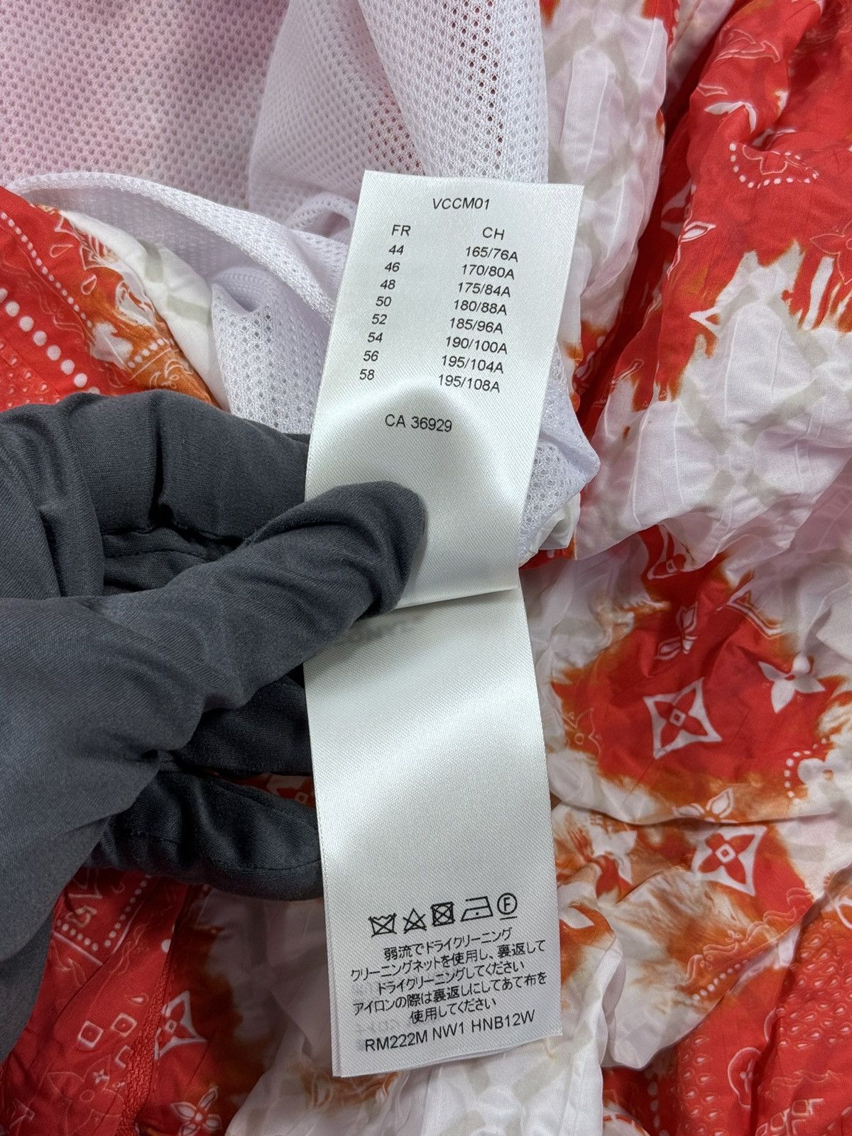 Louis Vuitton × Virgil Abloh BANDANA MONOGRAM PRINT WINDBREAKER JACKET Size US XXL / EU 58 / 5 - 8 Thumbnail