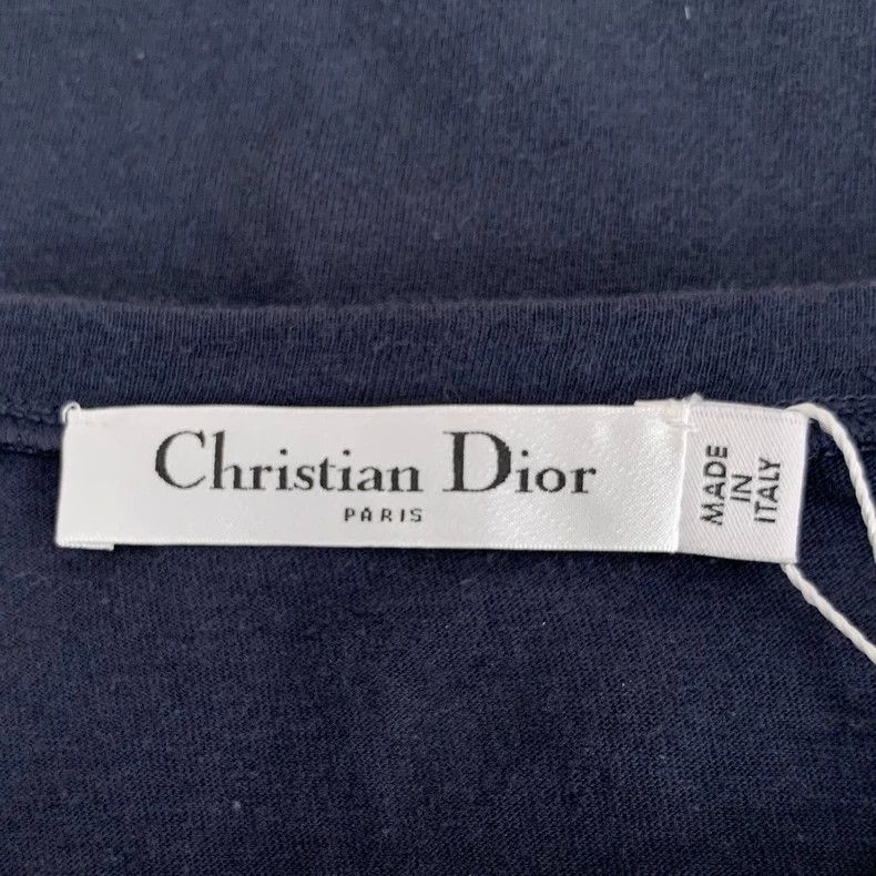Dior Dior Dark blue letter print cotton round-neck short-sleeve Size US L / EU 52-54 / 3 - 5 Thumbnail