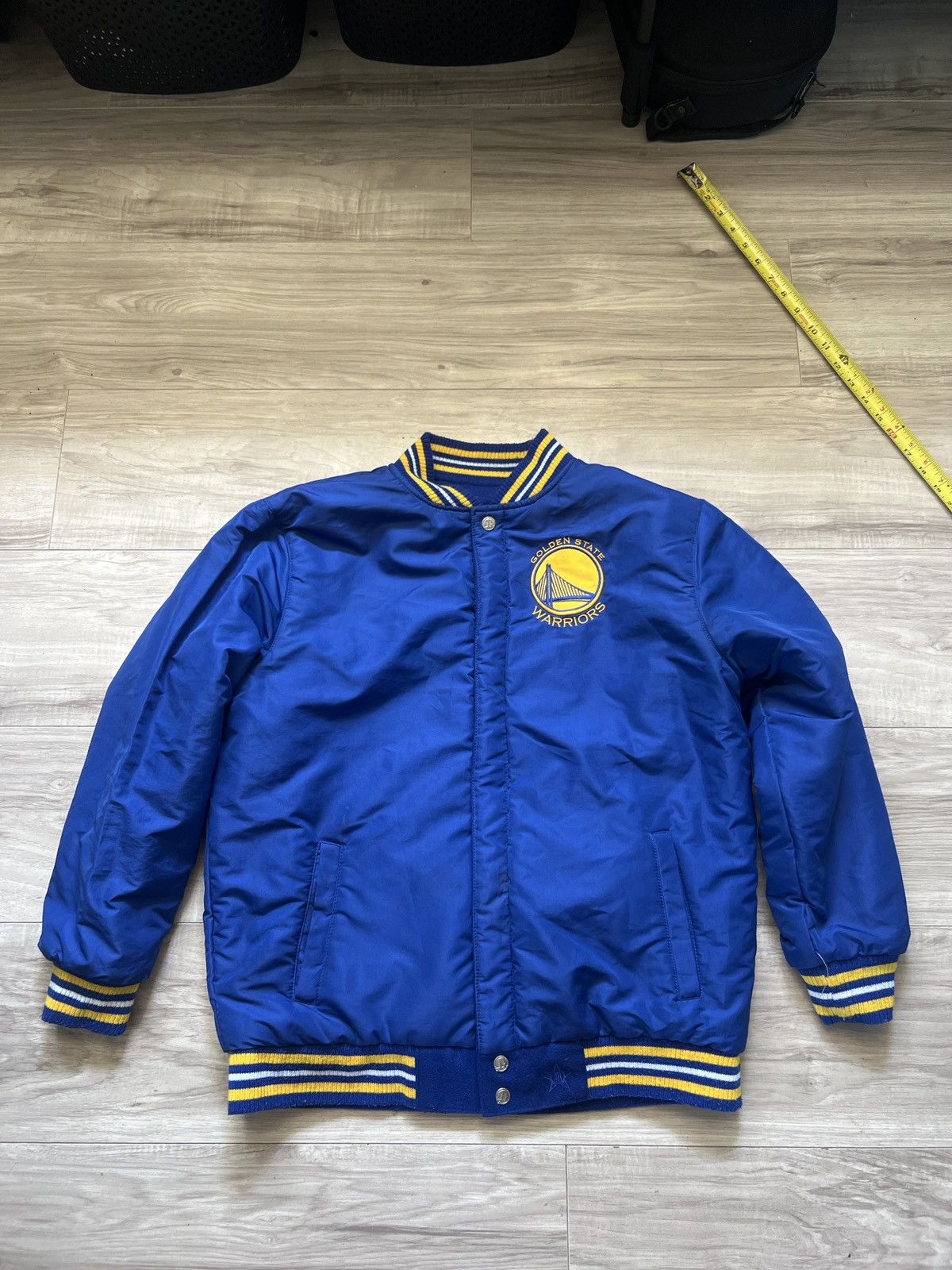 Jeff Hamilton Men's Golden State Warriors JH Design Royal Reversible Wool Size US S / EU 44-46 / 1 - 6 Thumbnail