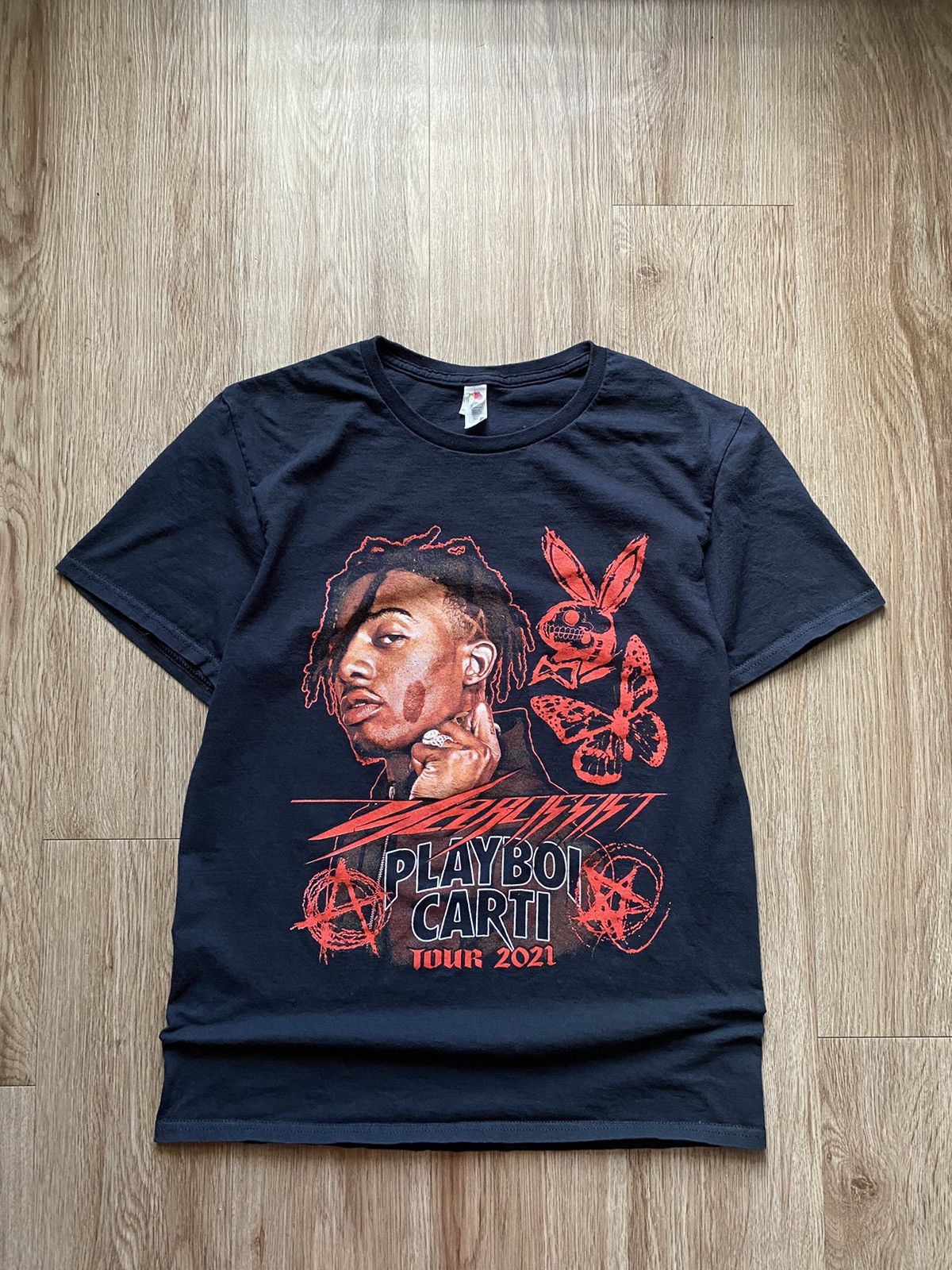 Playboi Carti × Streetwear PLAYBOI CARTI NARCISSIST TOUR TEE OPIUM 