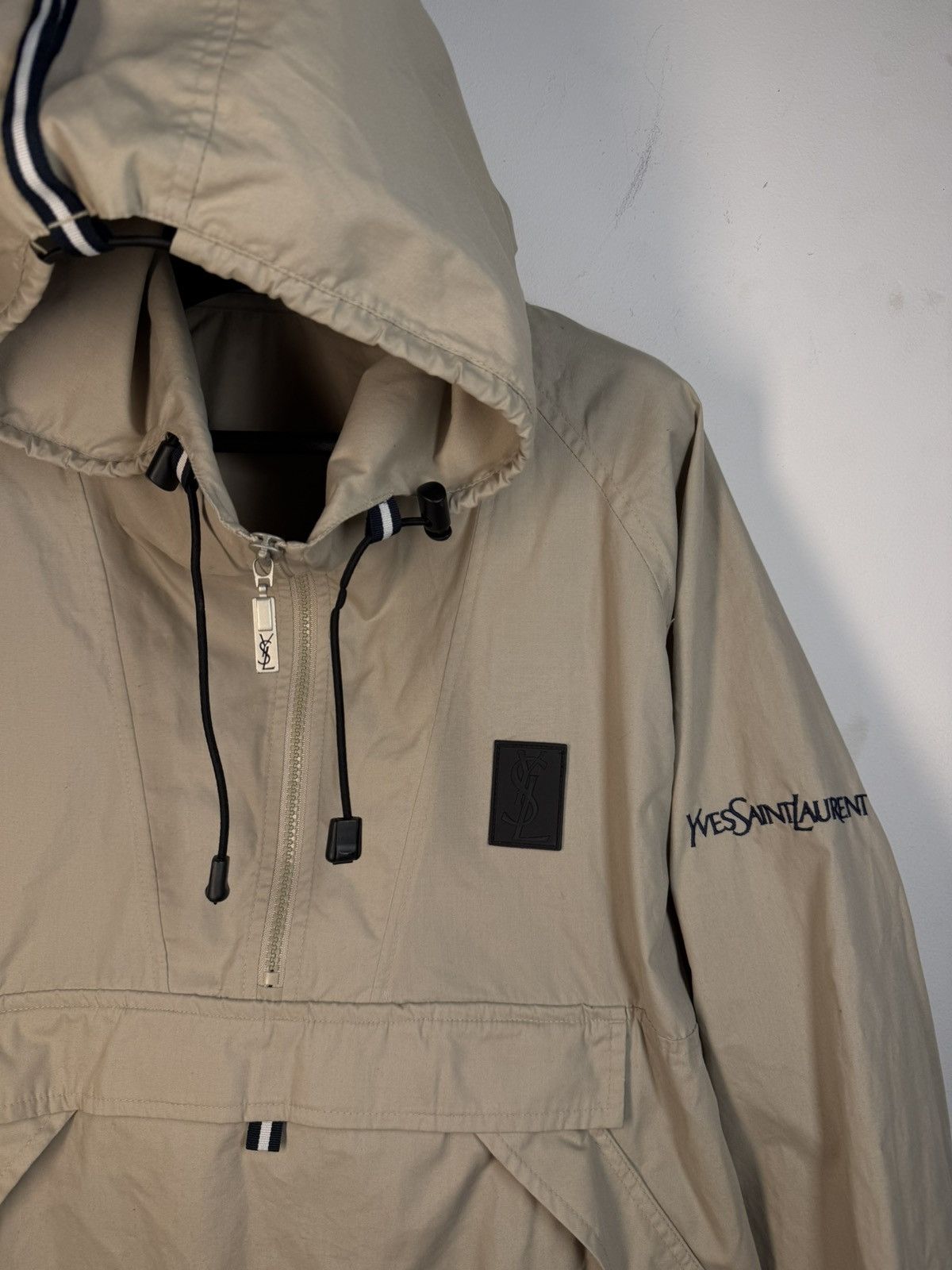 Yves Saint Laurent Spring YSL Anorak Beige Jacket Summer Vintage Yves Saint Size US L / EU 52-54 / 3 - 4 Thumbnail