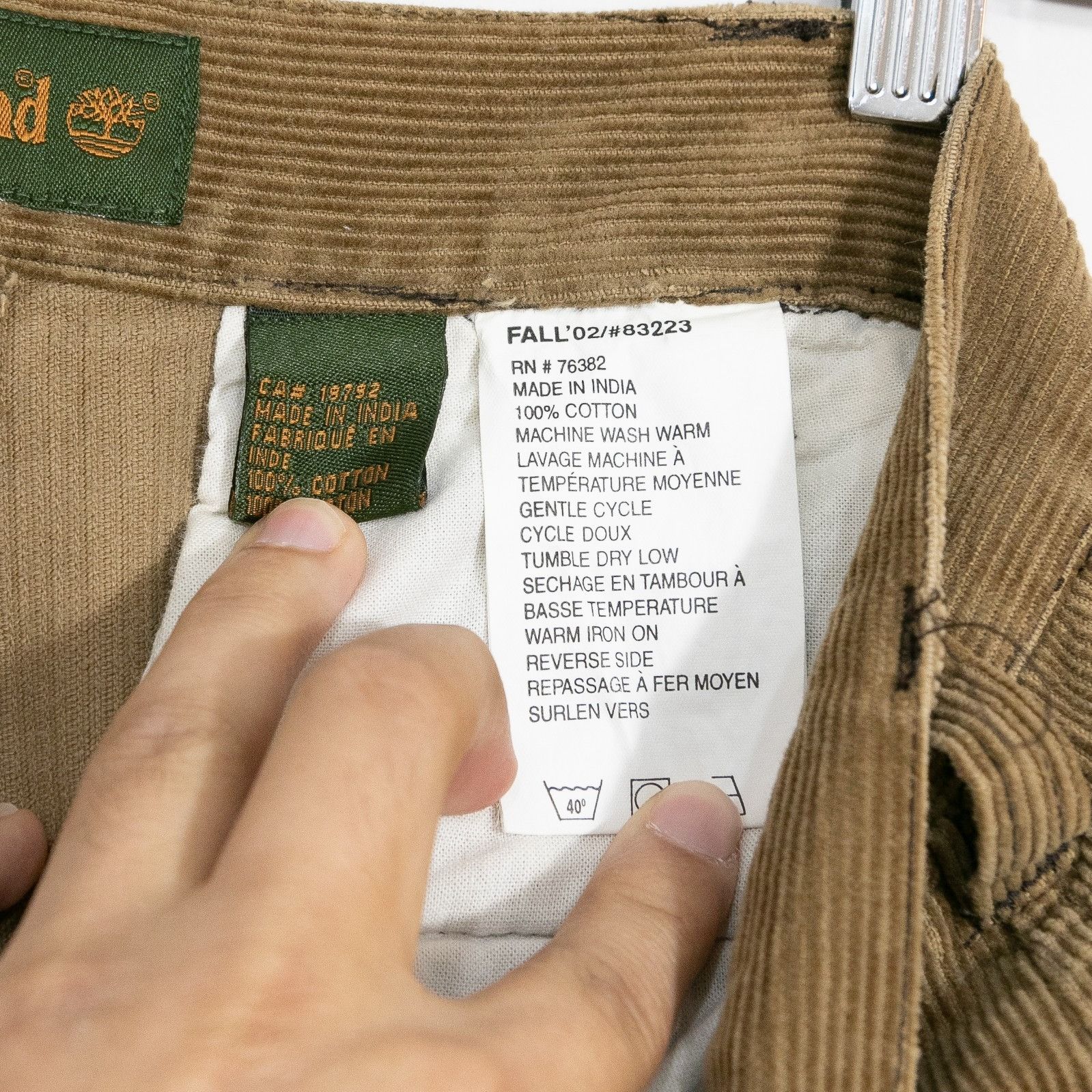 Timberland Vintage Y2K Timberland Corduroy Pants 35x32 - Relaxed Fit Size US 35 - 8 Thumbnail