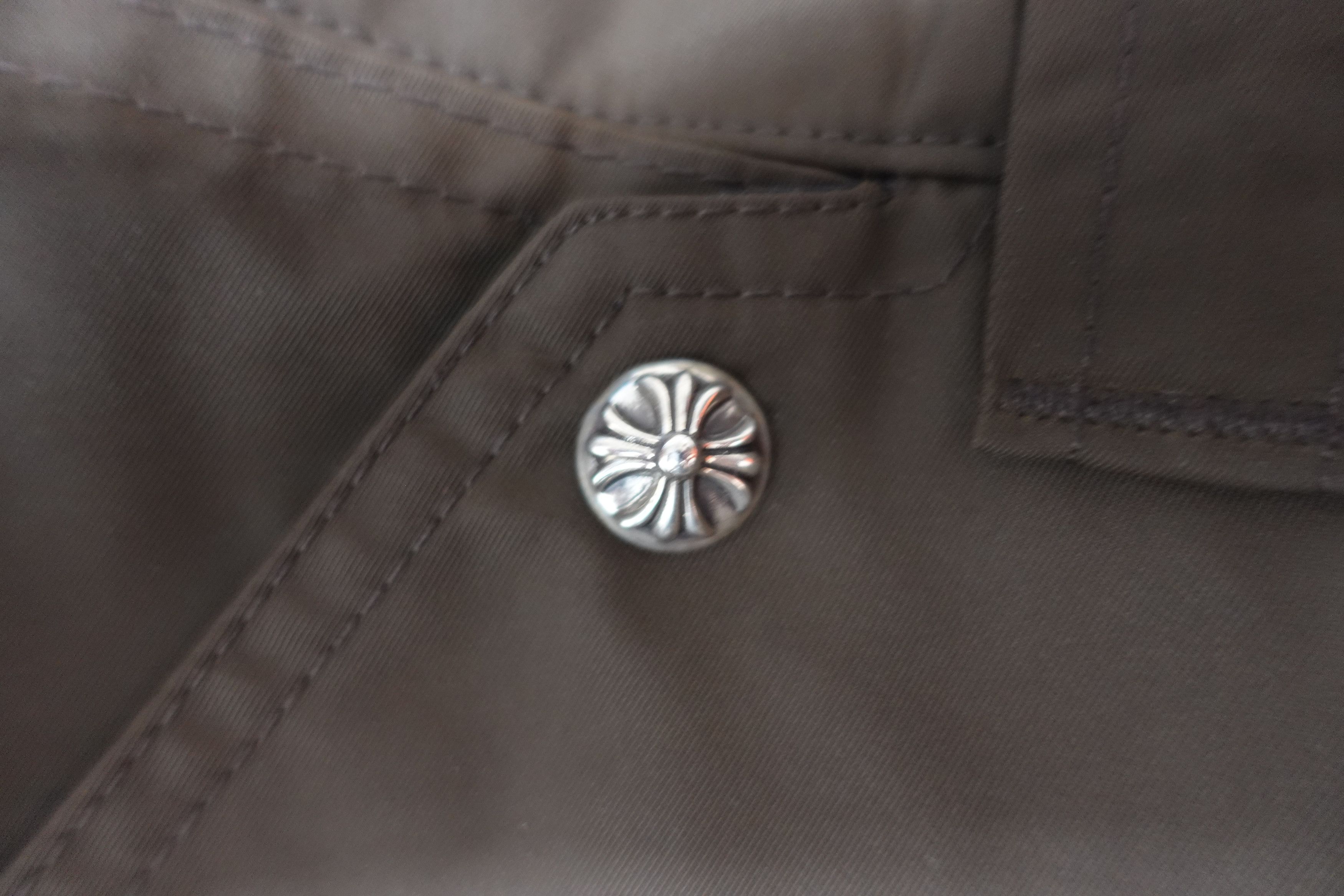 Chrome Hearts Chrome Hearts Leather Knee Nylon Shorts in Brown / Pink Size US 33 - 8 Thumbnail