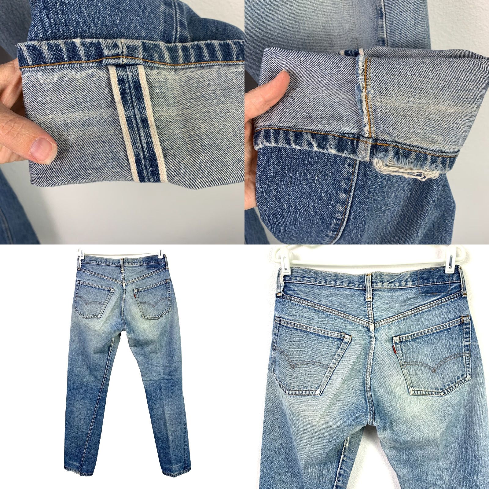 Levi's VINTAGE Levi's 501 Jeans Men Regular Fit 34x32.5 Blue Denim Cotton Button Fly 1978 Redline Selvedge USA 90s Style Size US 34 / EU 50 - 9 Thumbnail