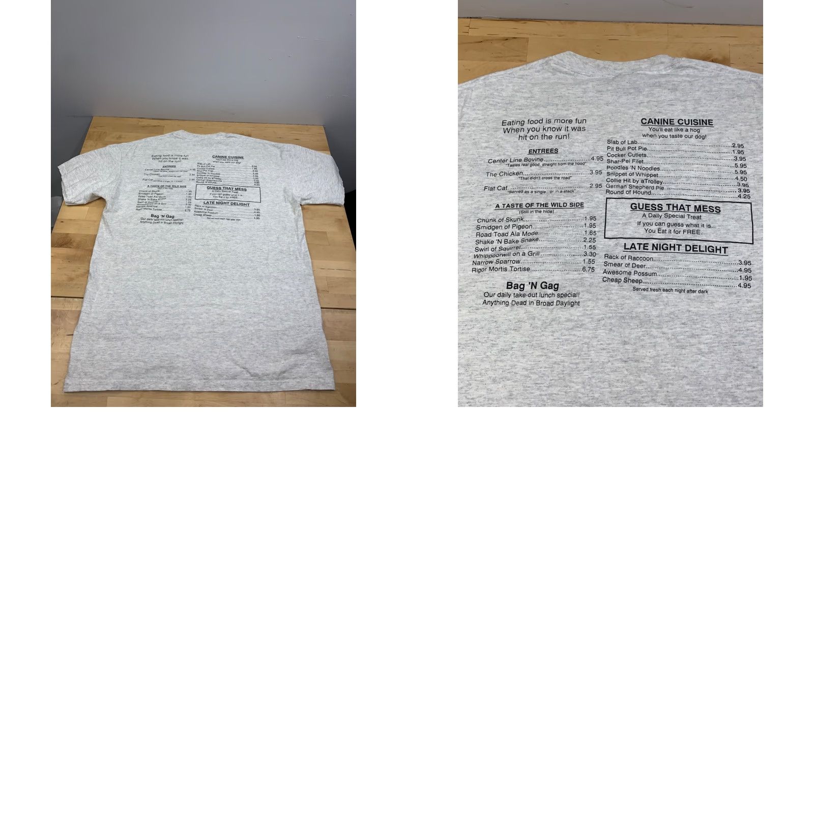 Vintage VINTAGE San Diego's Road Kill Csfe Shirt Mens L Gray 90s Funny Shirt Mens L Gray 90s Funny Size US L / EU 52-54 / 3 - 8 Thumbnail