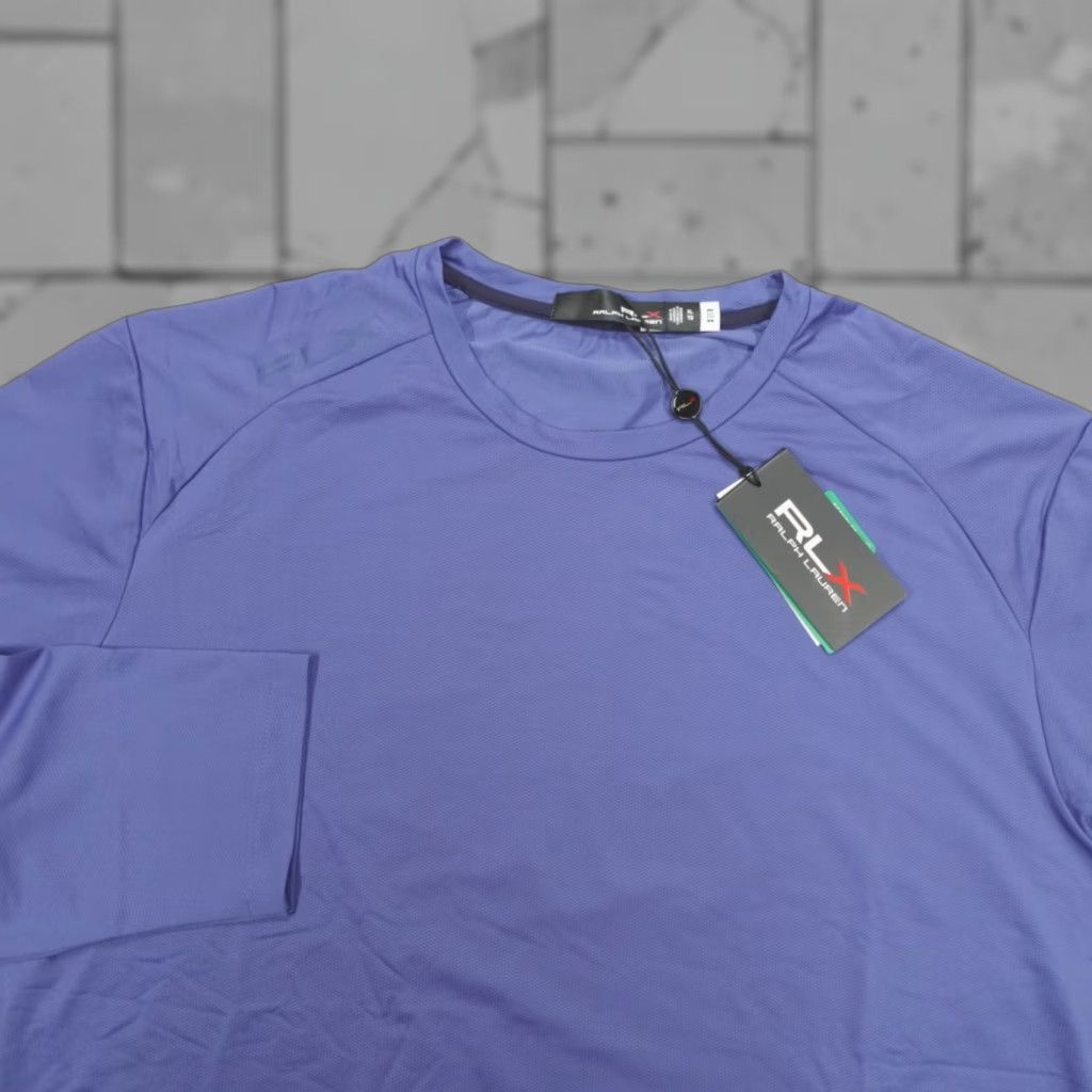 RLX Ralph Lauren RLX Ralph Lauren L/S Pullover Top Royal Blue XL Lightweight Nylon Logo Performance Golf Mens Shirt Size US XL / EU 56 / 4 - 1 Thumbnail