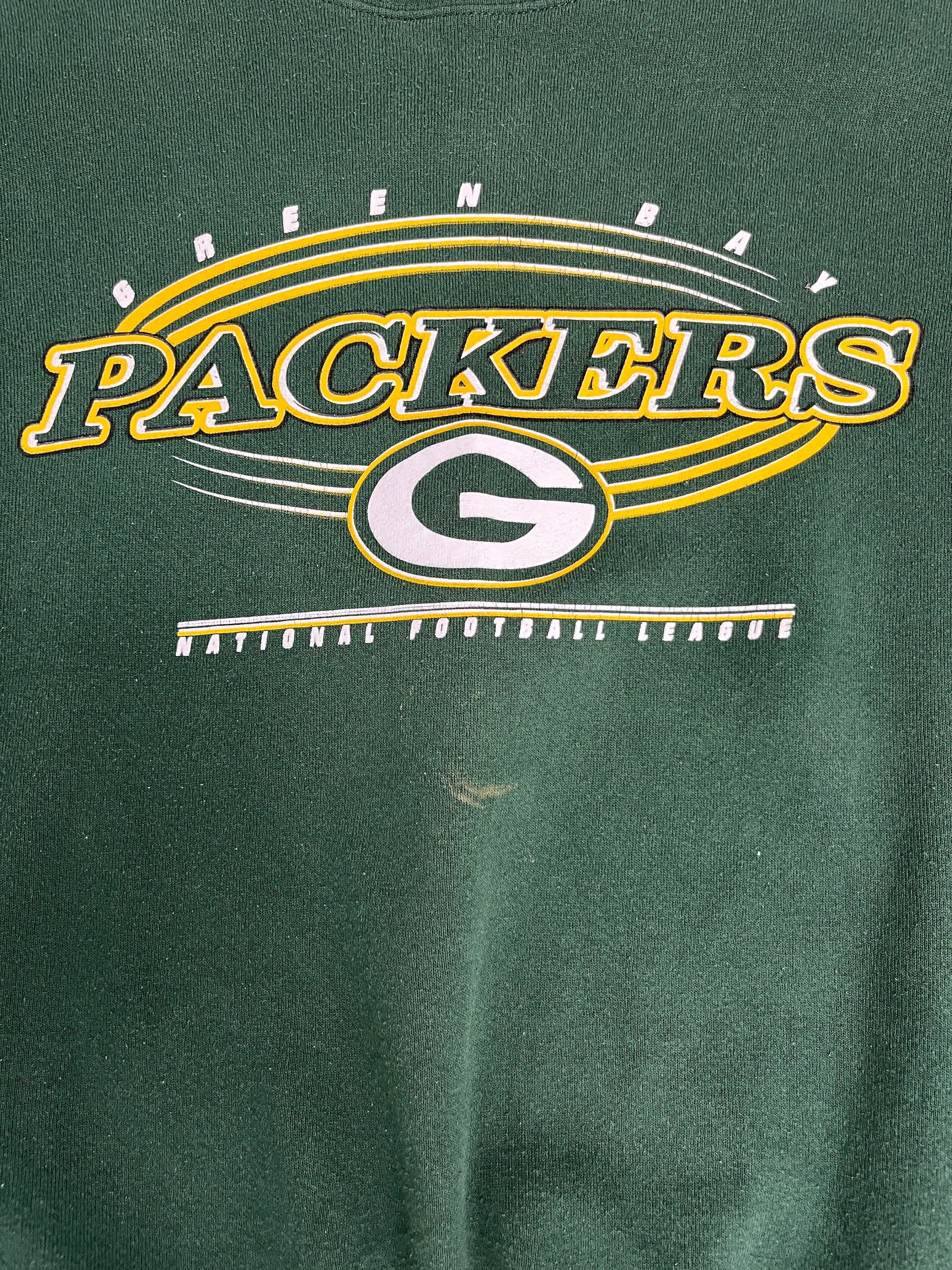 Logo 7 Green Bay Packers Vintage Green Crewneck Sweater Size US L / EU 52-54 / 3 - 2 Thumbnail