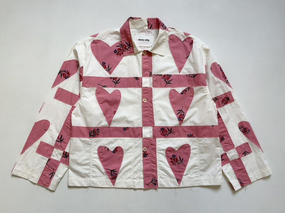 Story Mfg. S/S 24 Sample ‘Patch Work Hearts’ Over Shirt Size US M / EU 48-50 / 2 - 3 Thumbnail